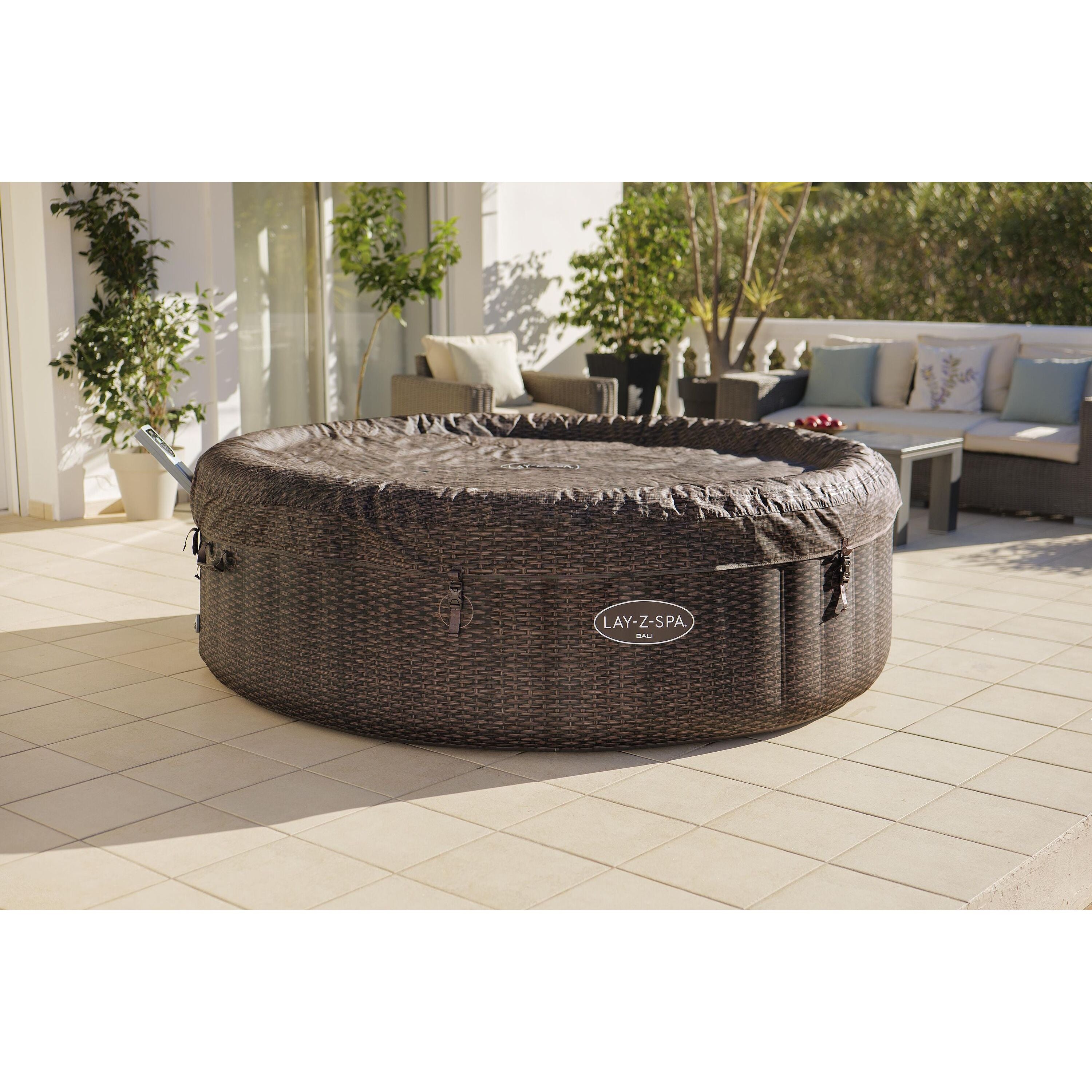 Bestway Lay-Z-Spa Bali AirJet – Idromassaggio gonfiabile 5–7 persone marrone