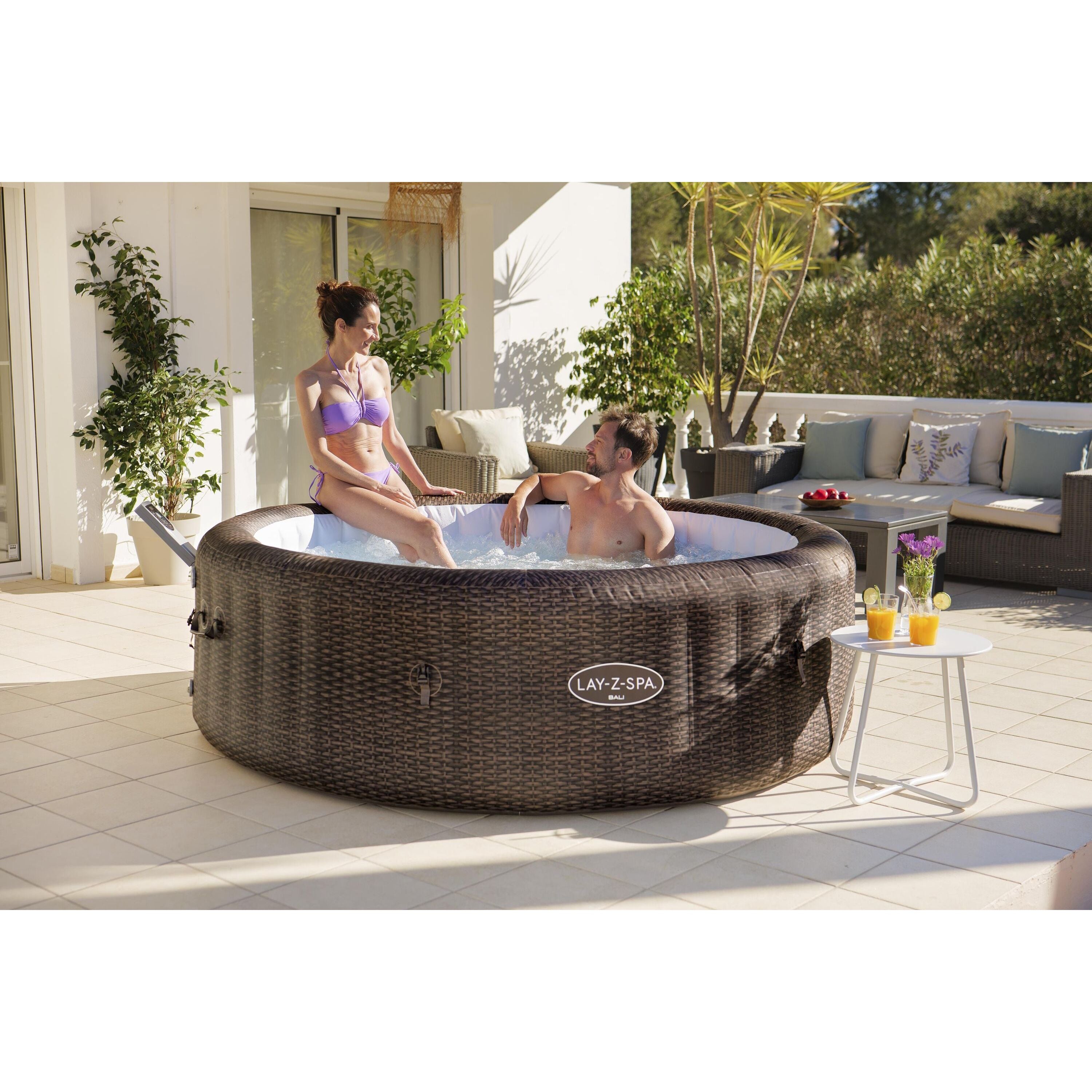 Bestway Lay-Z-Spa Bali AirJet – Idromassaggio gonfiabile 5–7 persone marrone