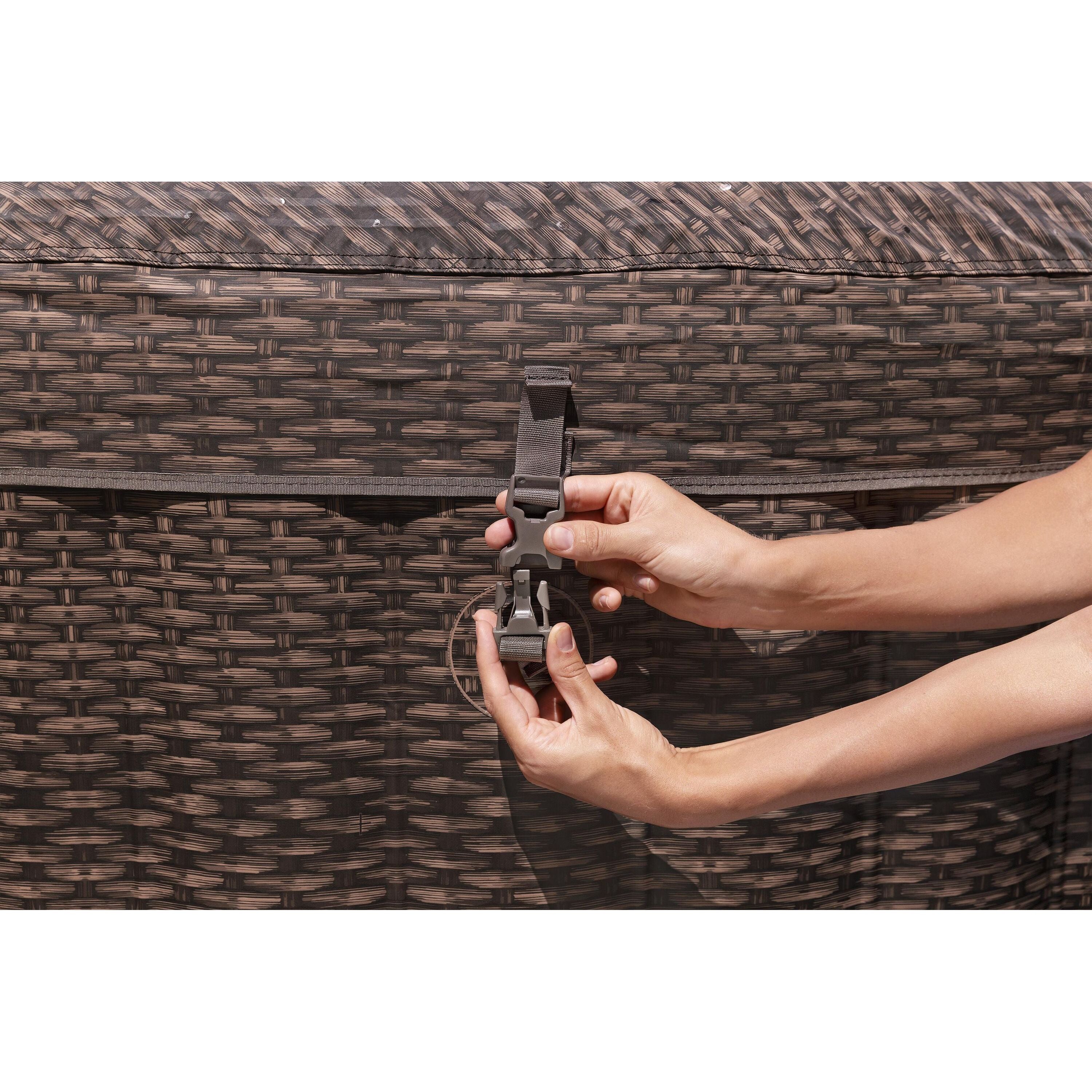 Bestway Lay-Z-Spa Bali AirJet – Idromassaggio gonfiabile 5–7 persone marrone