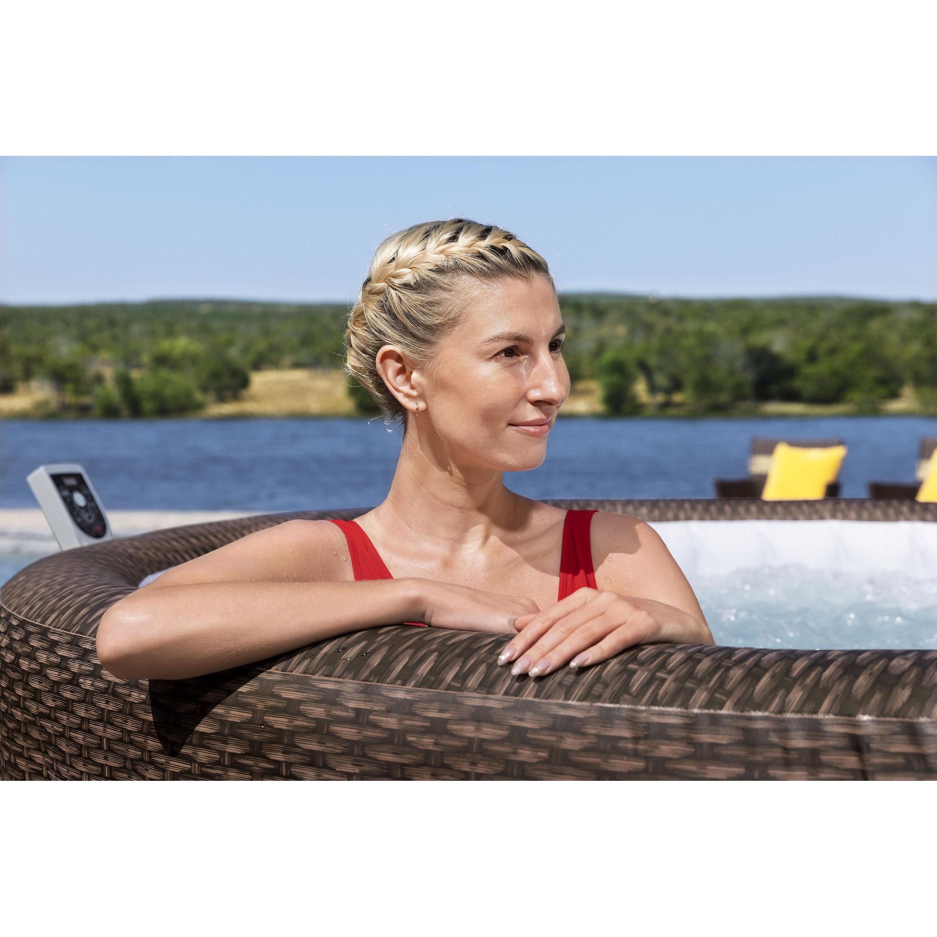 Bestway Lay-Z-Spa Bali AirJet – Idromassaggio gonfiabile 5–7 persone marrone