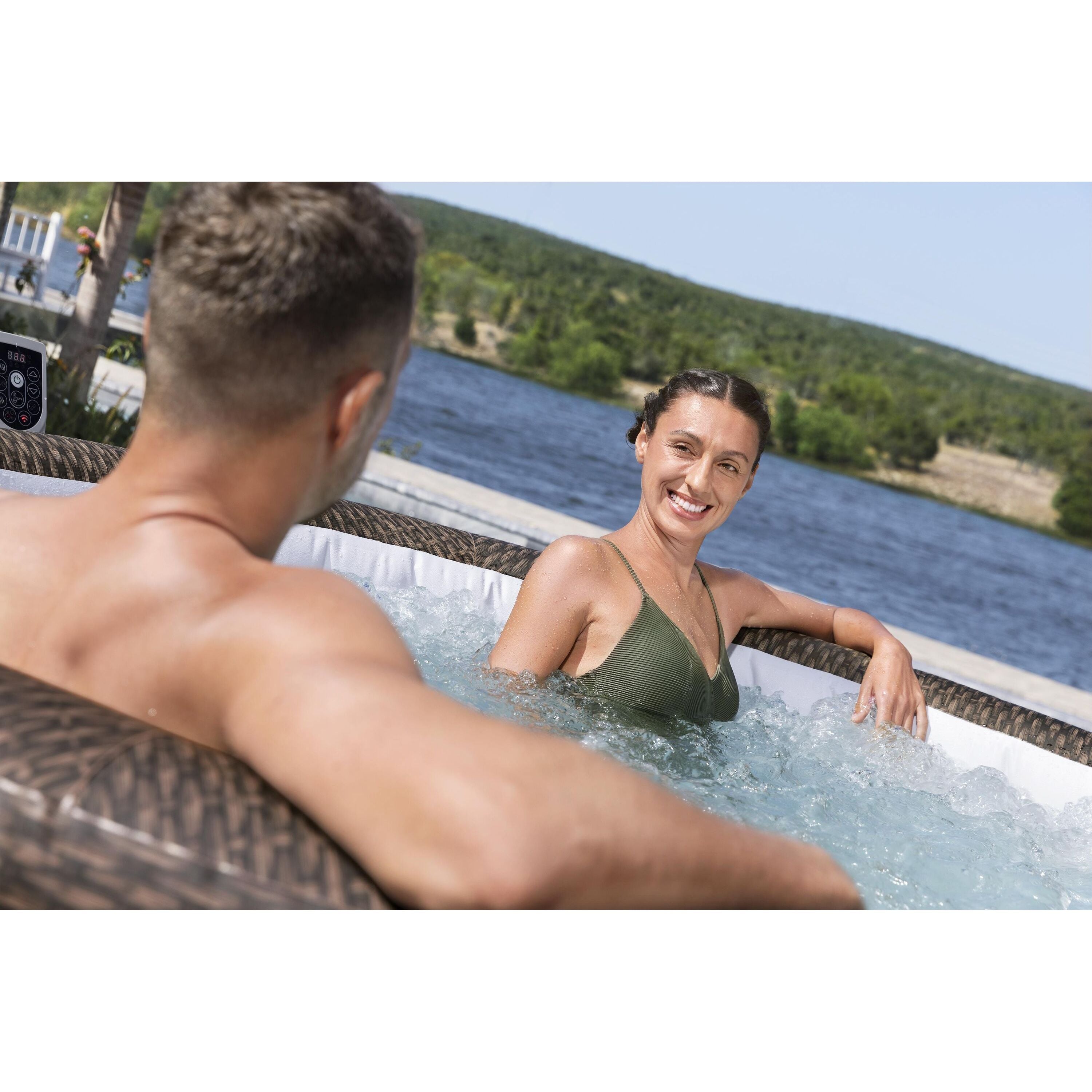 Bestway Lay-Z-Spa Bali AirJet – Idromassaggio gonfiabile 5–7 persone marrone