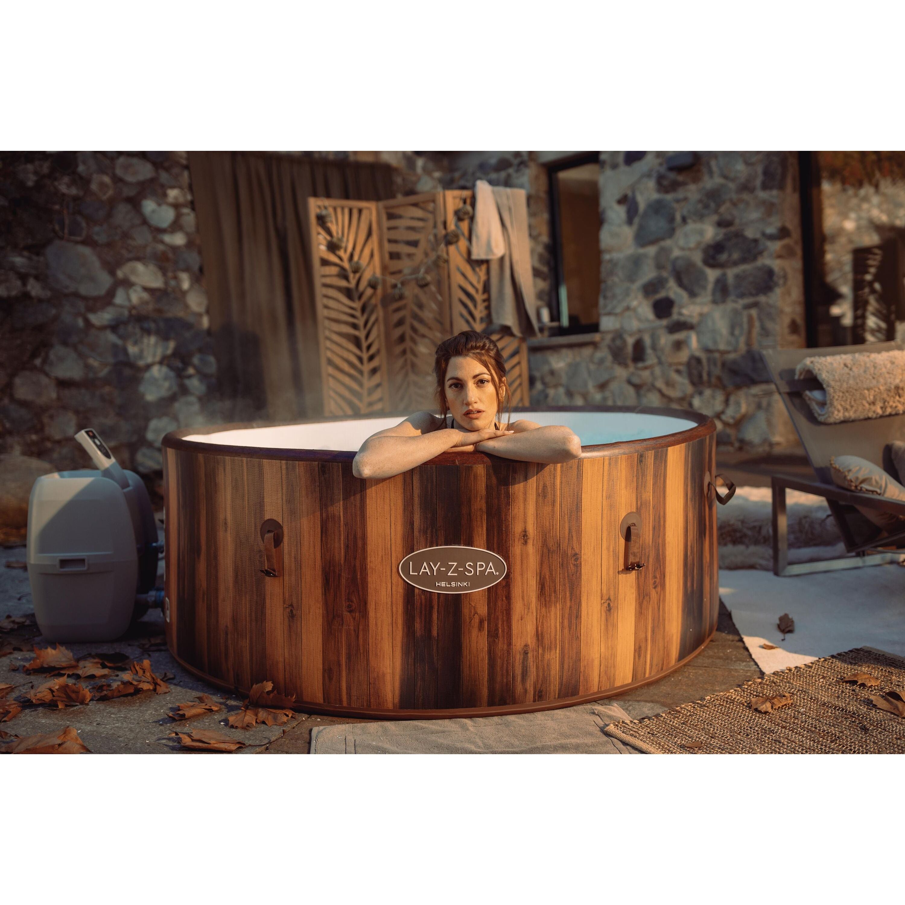 Bestway 60025 Piscina Idromassaggio Gonfiabile Lay-Z-Spa Helsinki AirJet 5-7 persone