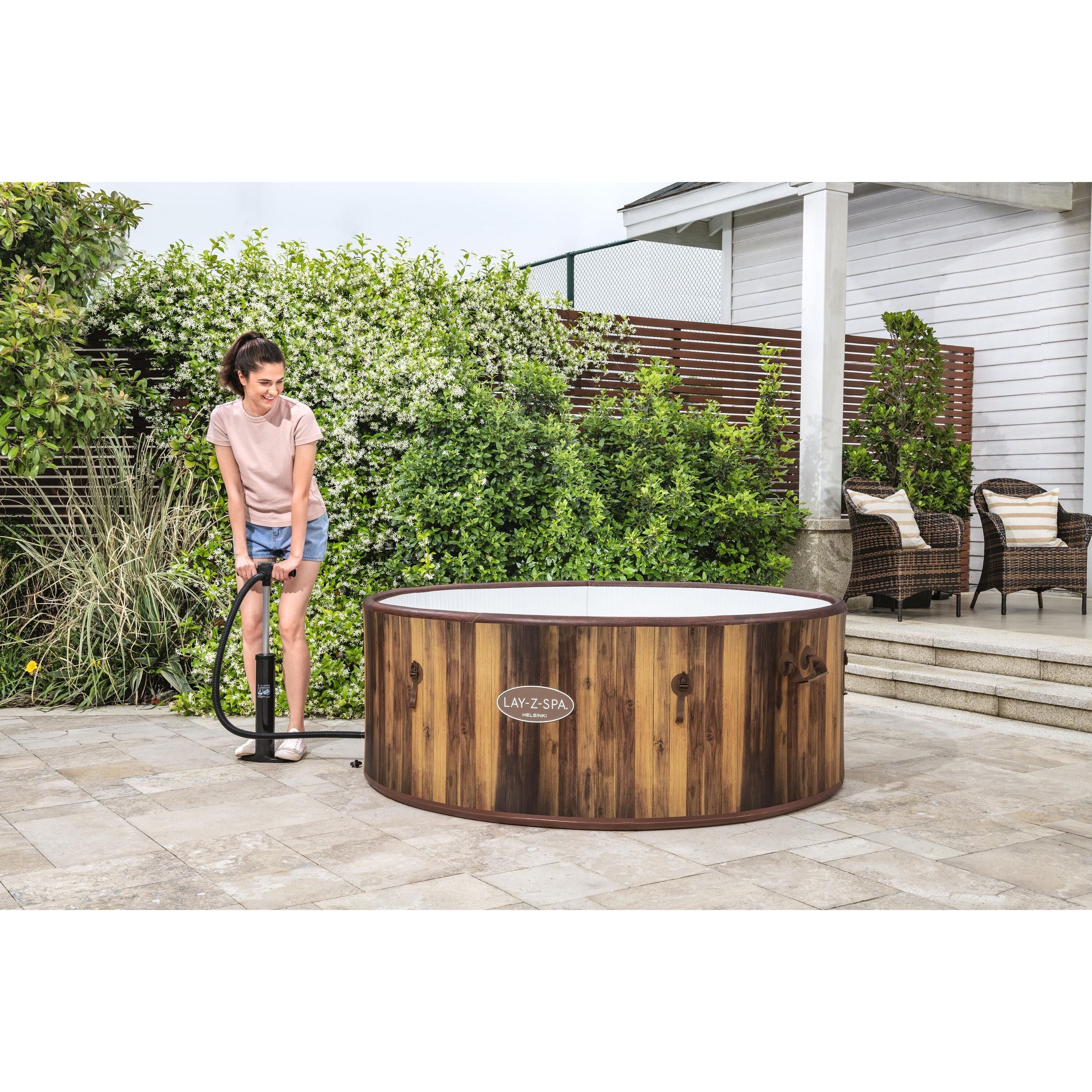 Bestway 60025 Piscina Idromassaggio Gonfiabile Lay-Z-Spa Helsinki AirJet 5-7 persone