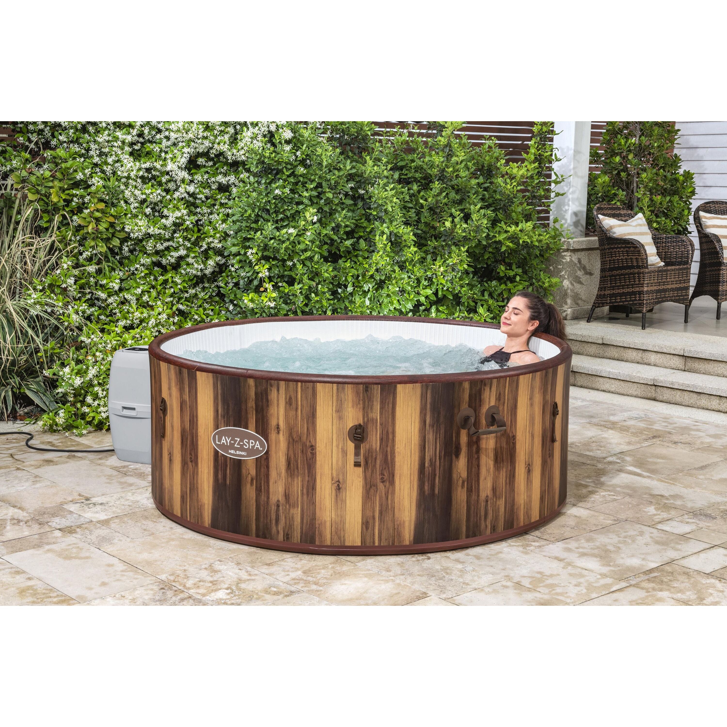 Bestway 60025 Piscina Idromassaggio Gonfiabile Lay-Z-Spa Helsinki AirJet 5-7 persone
