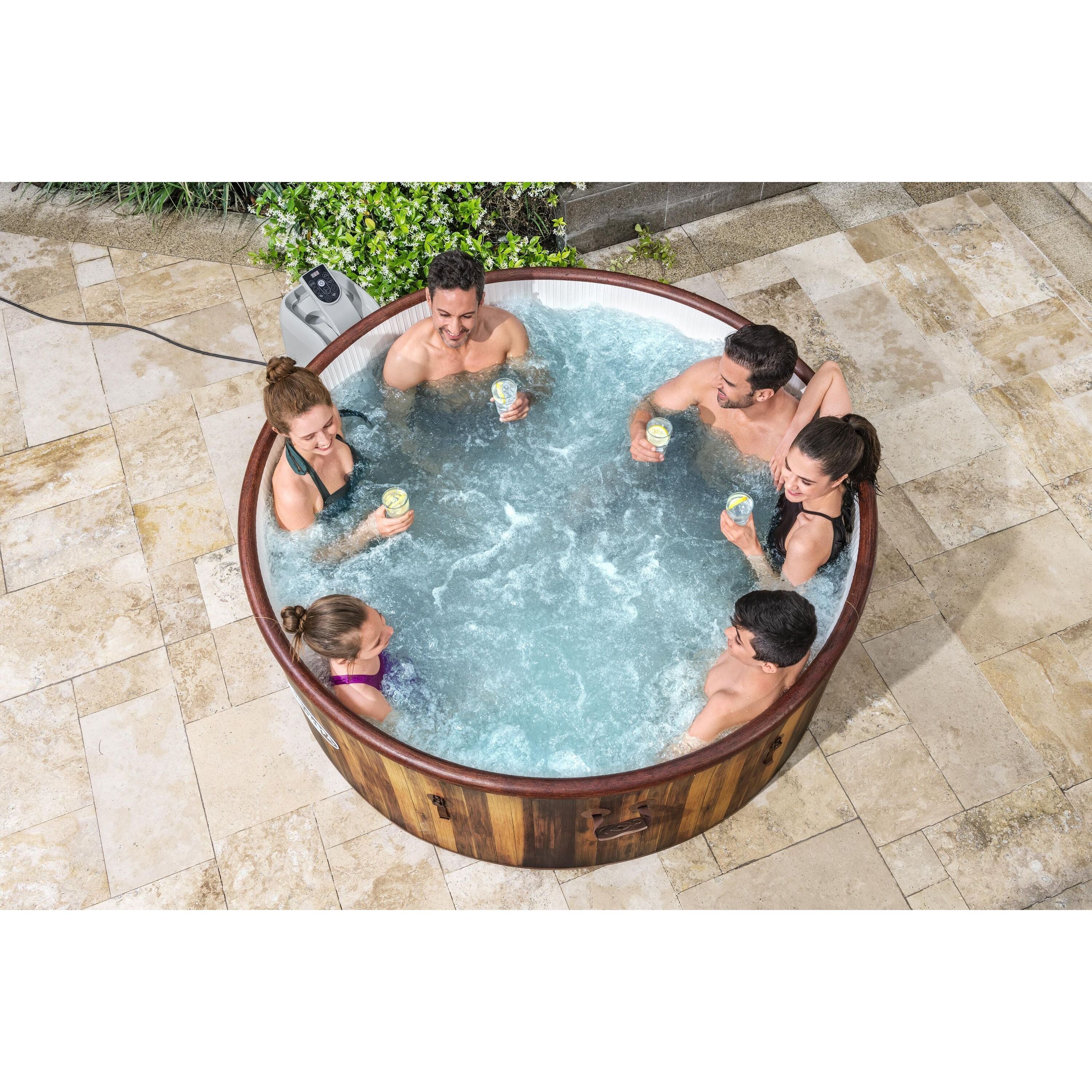 Bestway 60025 Piscina Idromassaggio Gonfiabile Lay-Z-Spa Helsinki AirJet 5-7 persone