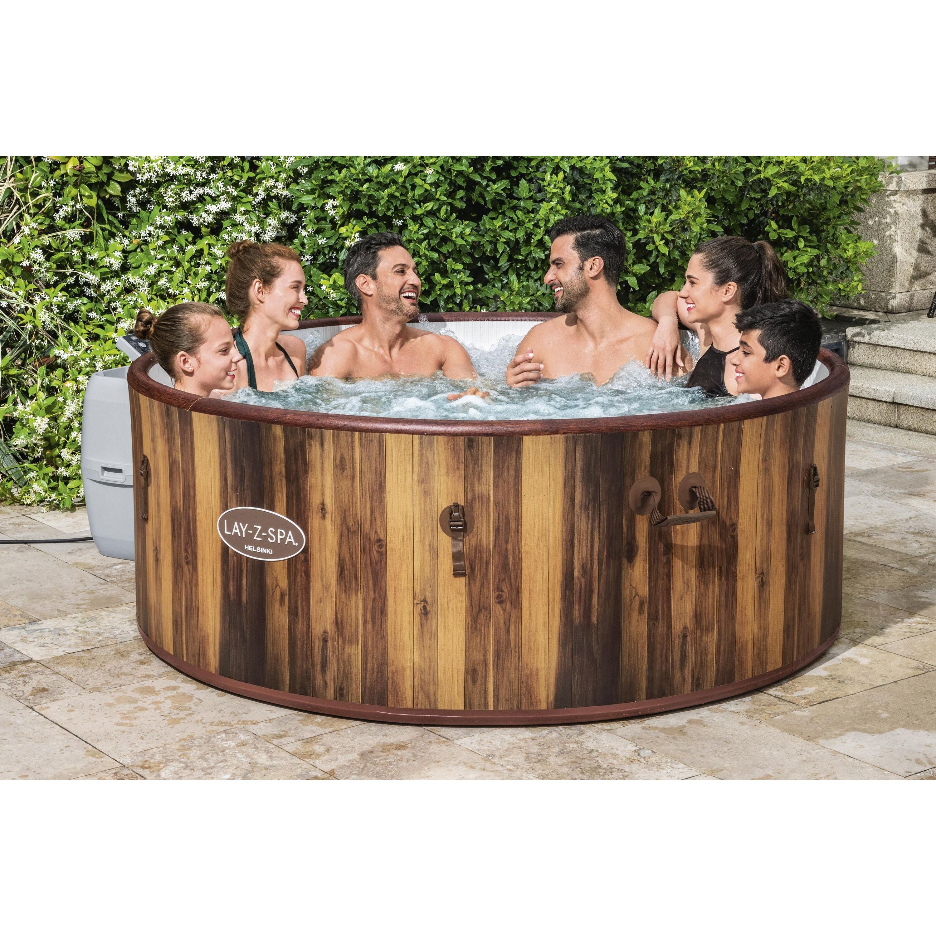 Bestway 60025 Piscina Idromassaggio Gonfiabile Lay-Z-Spa Helsinki AirJet 5-7 persone