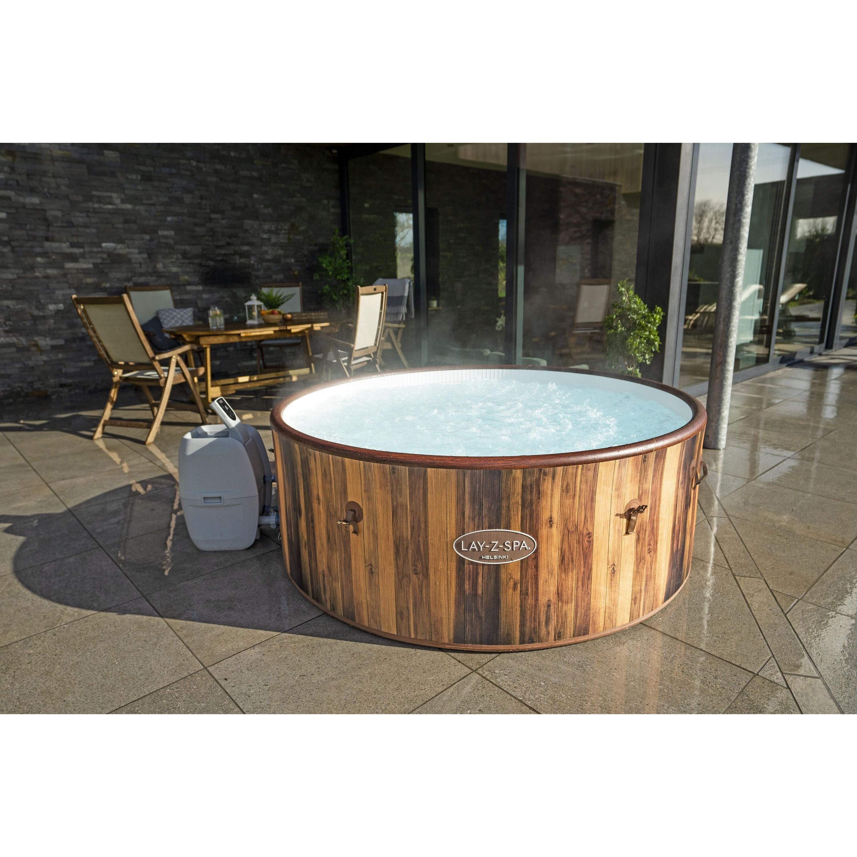 Bestway 60025 Piscina Idromassaggio Gonfiabile Lay-Z-Spa Helsinki AirJet 5-7 persone