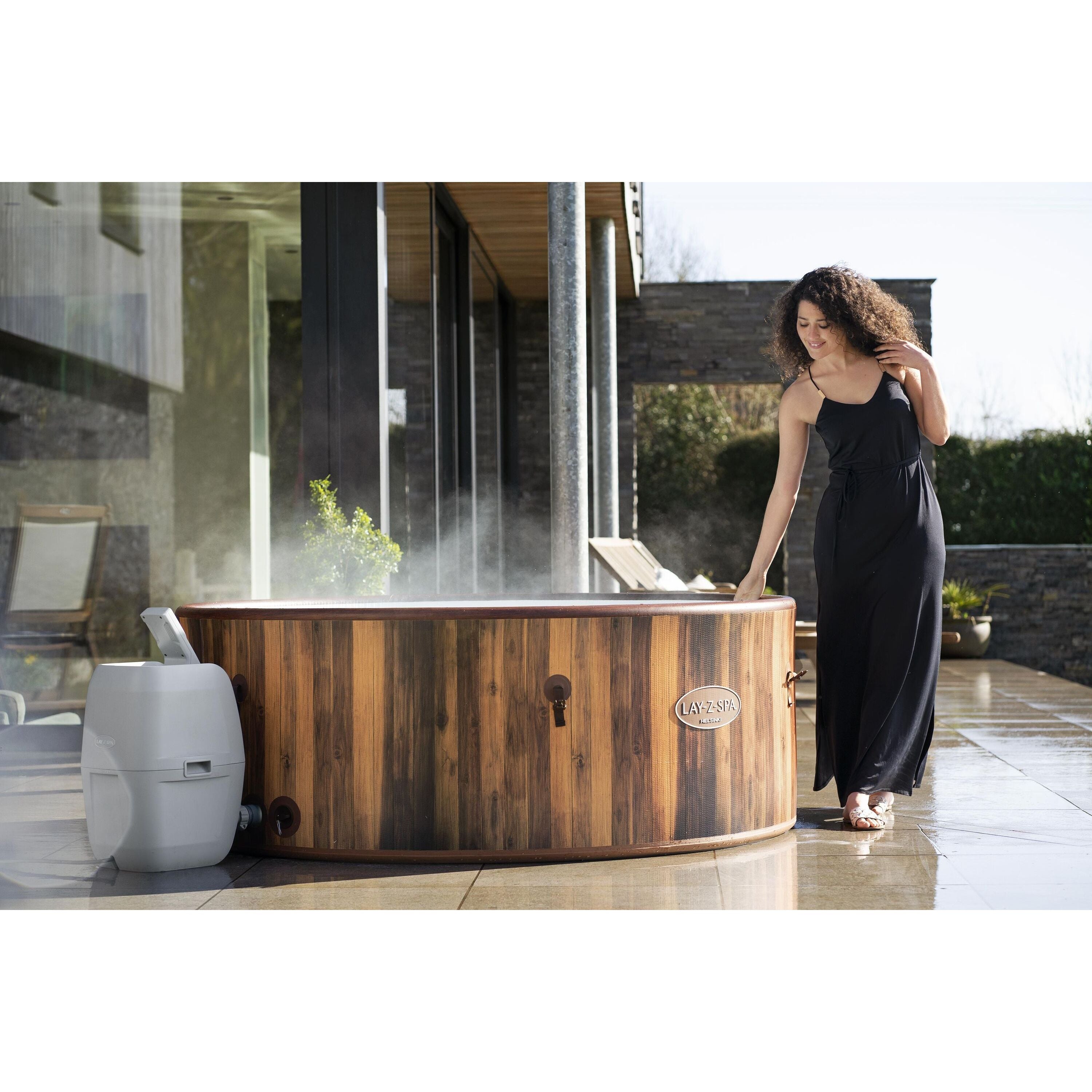 Bestway 60025 Piscina Idromassaggio Gonfiabile Lay-Z-Spa Helsinki AirJet 5-7 persone