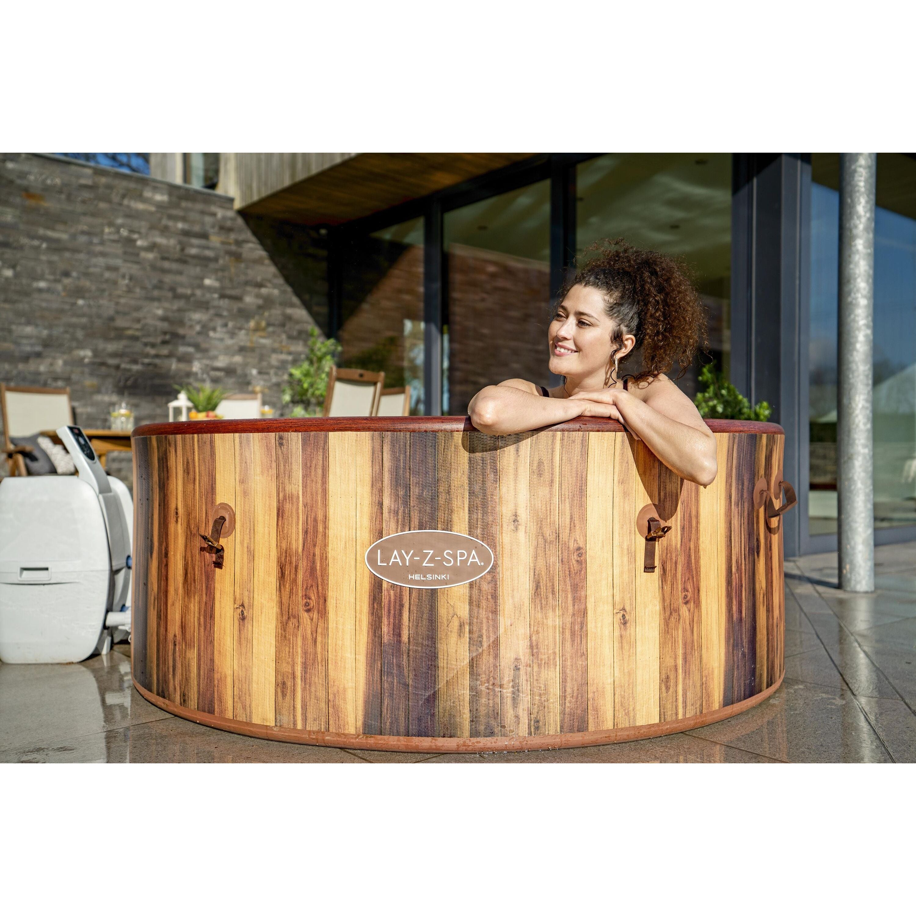 Bestway 60025 Piscina Idromassaggio Gonfiabile Lay-Z-Spa Helsinki AirJet 5-7 persone