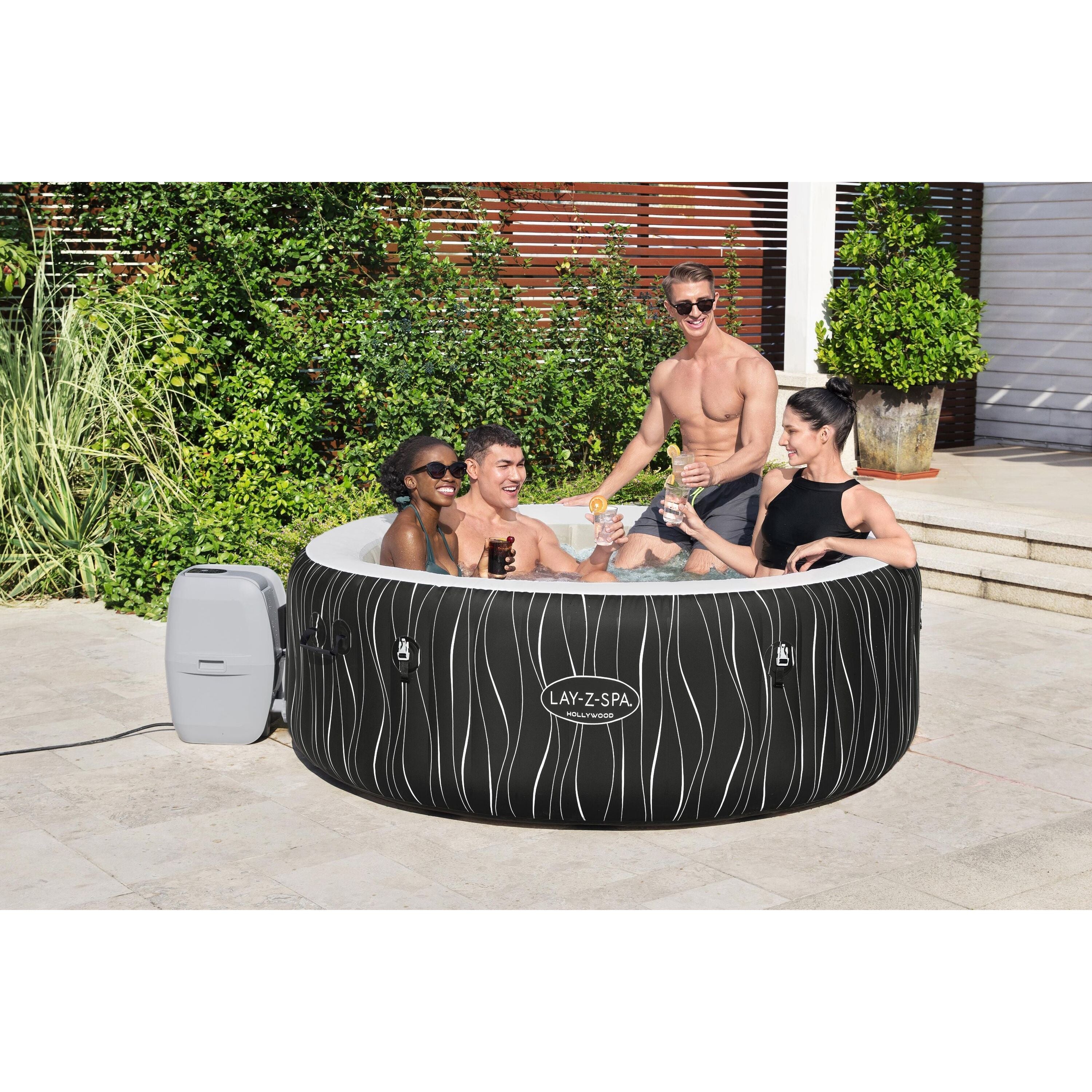 Bestway Lay-Z-Spa® Hollywood Luxe AirJet™ – Idromassaggio LED 4-6 persone