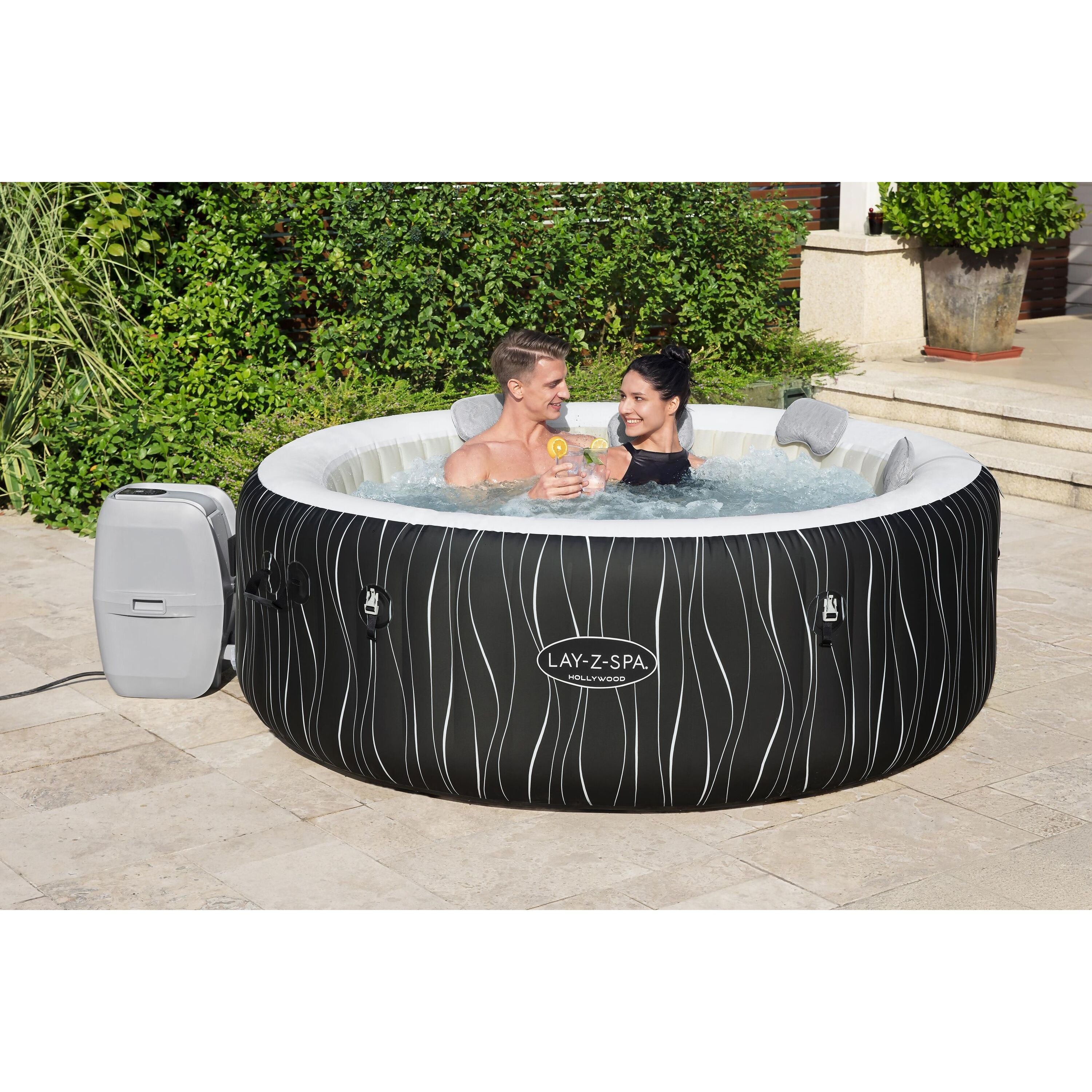 Bestway Lay-Z-Spa® Hollywood Luxe AirJet™ – Idromassaggio LED 4-6 persone
