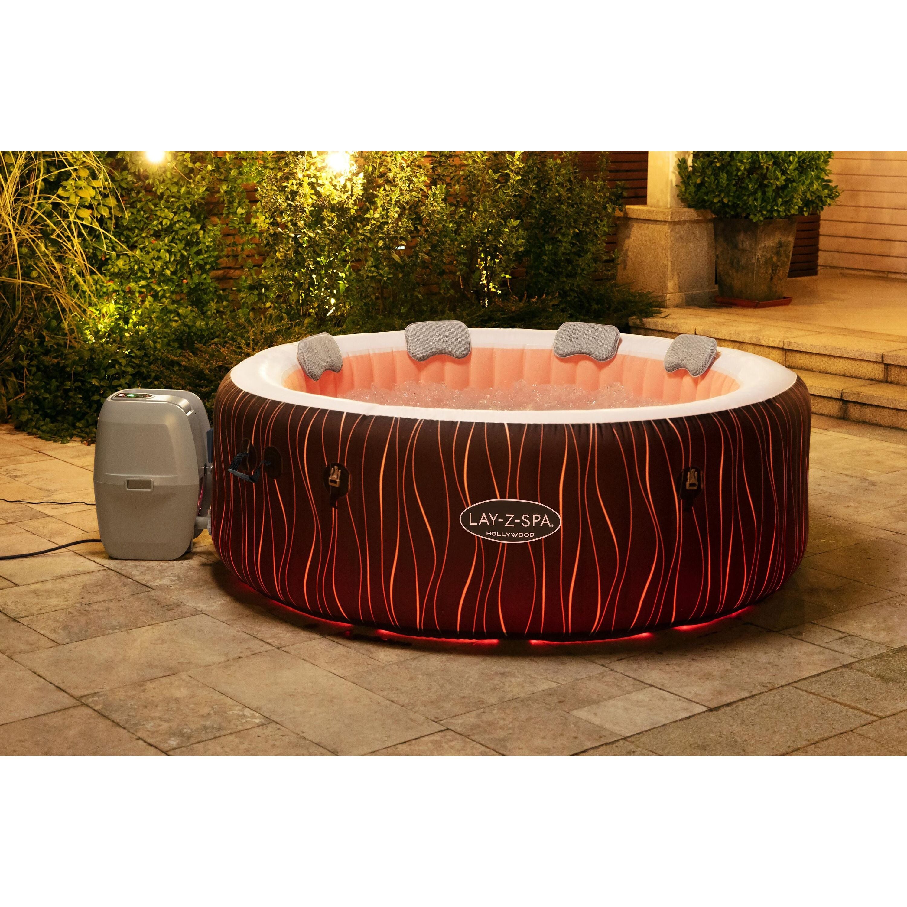 Bestway Lay-Z-Spa® Hollywood Luxe AirJet™ – Idromassaggio LED 4-6 persone