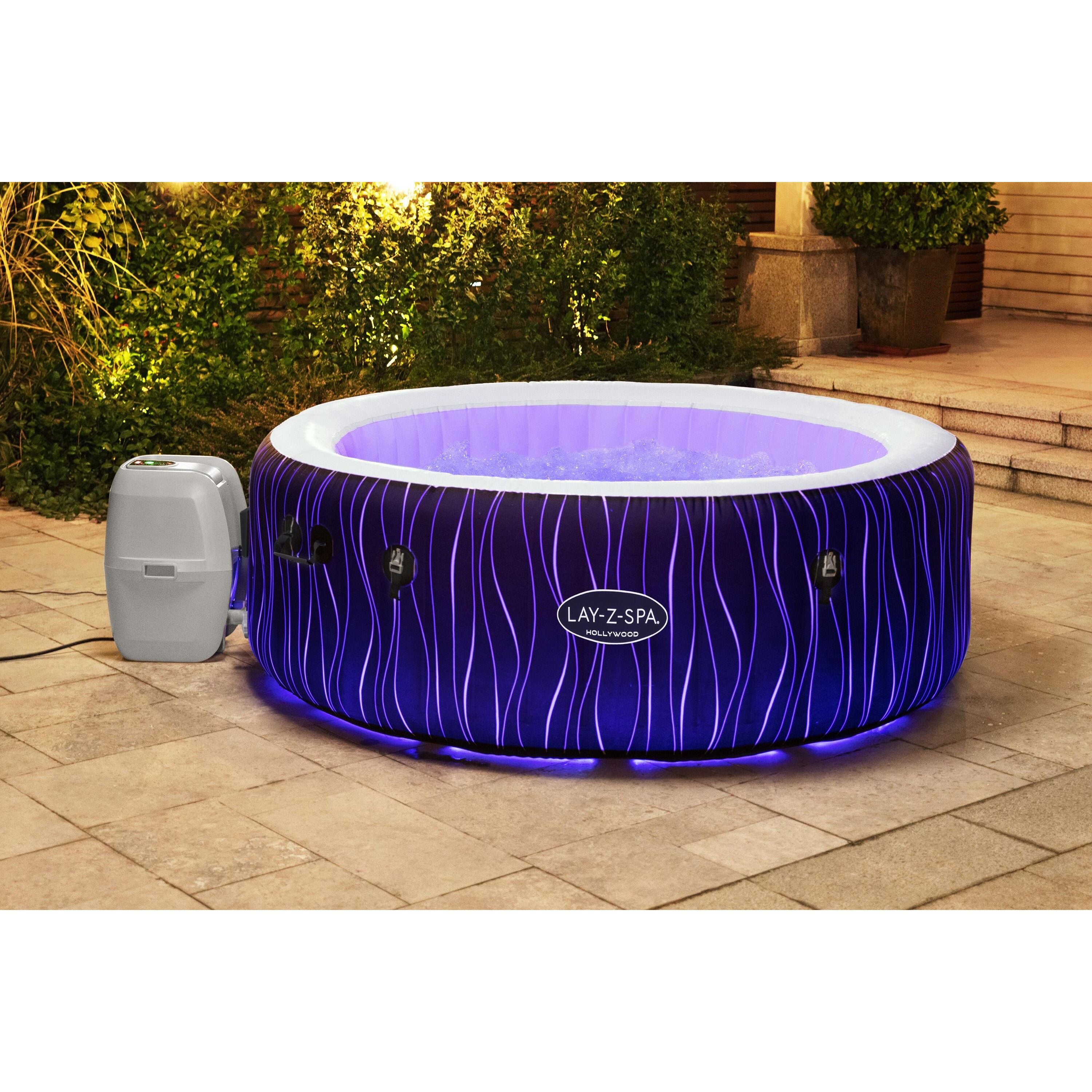Bestway Lay-Z-Spa® Hollywood Luxe AirJet™ – Idromassaggio LED 4-6 persone