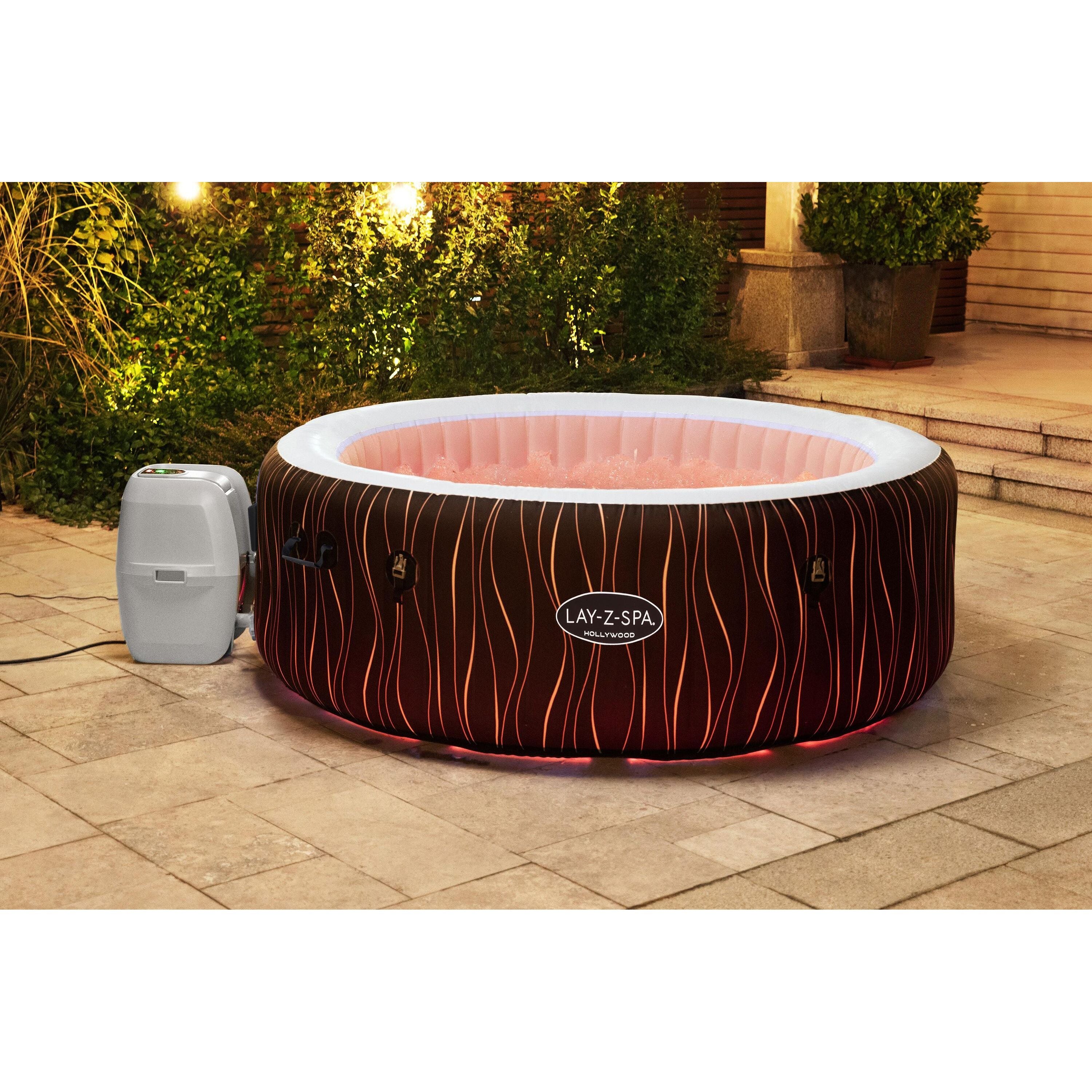 Bestway Lay-Z-Spa® Hollywood Luxe AirJet™ – Idromassaggio LED 4-6 persone
