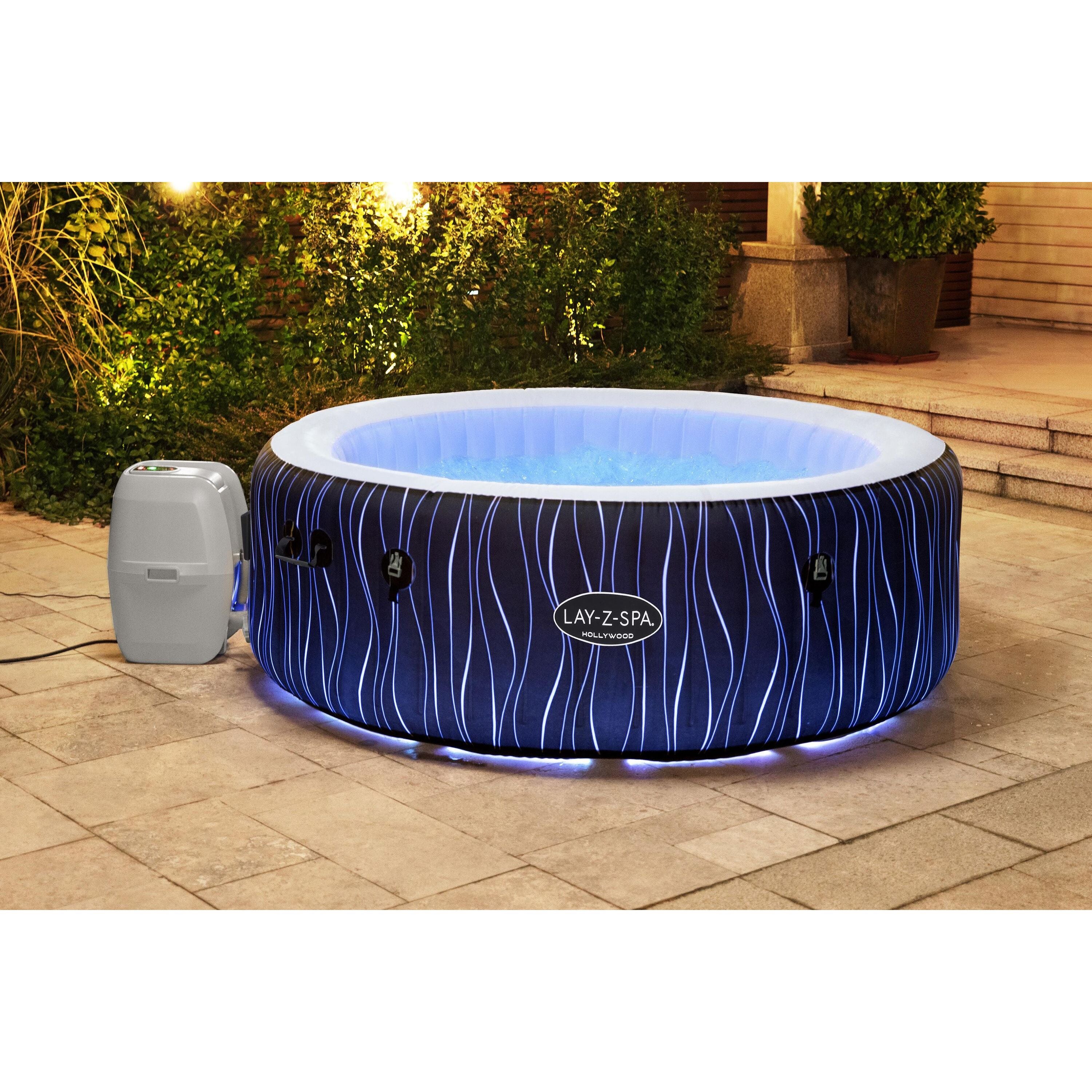 Bestway Lay-Z-Spa® Hollywood Luxe AirJet™ – Idromassaggio LED 4-6 persone