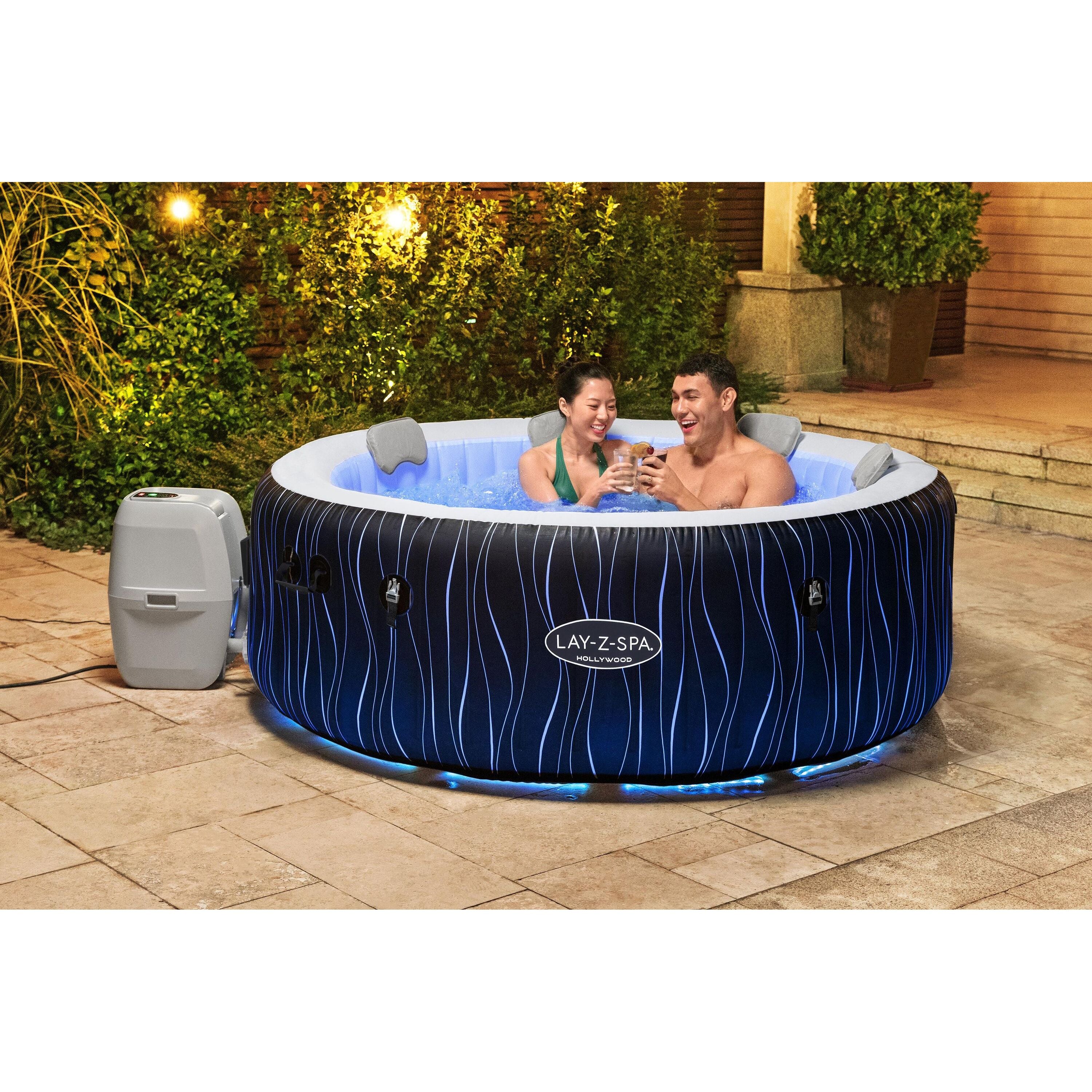 Bestway Lay-Z-Spa® Hollywood Luxe AirJet™ – Idromassaggio LED 4-6 persone