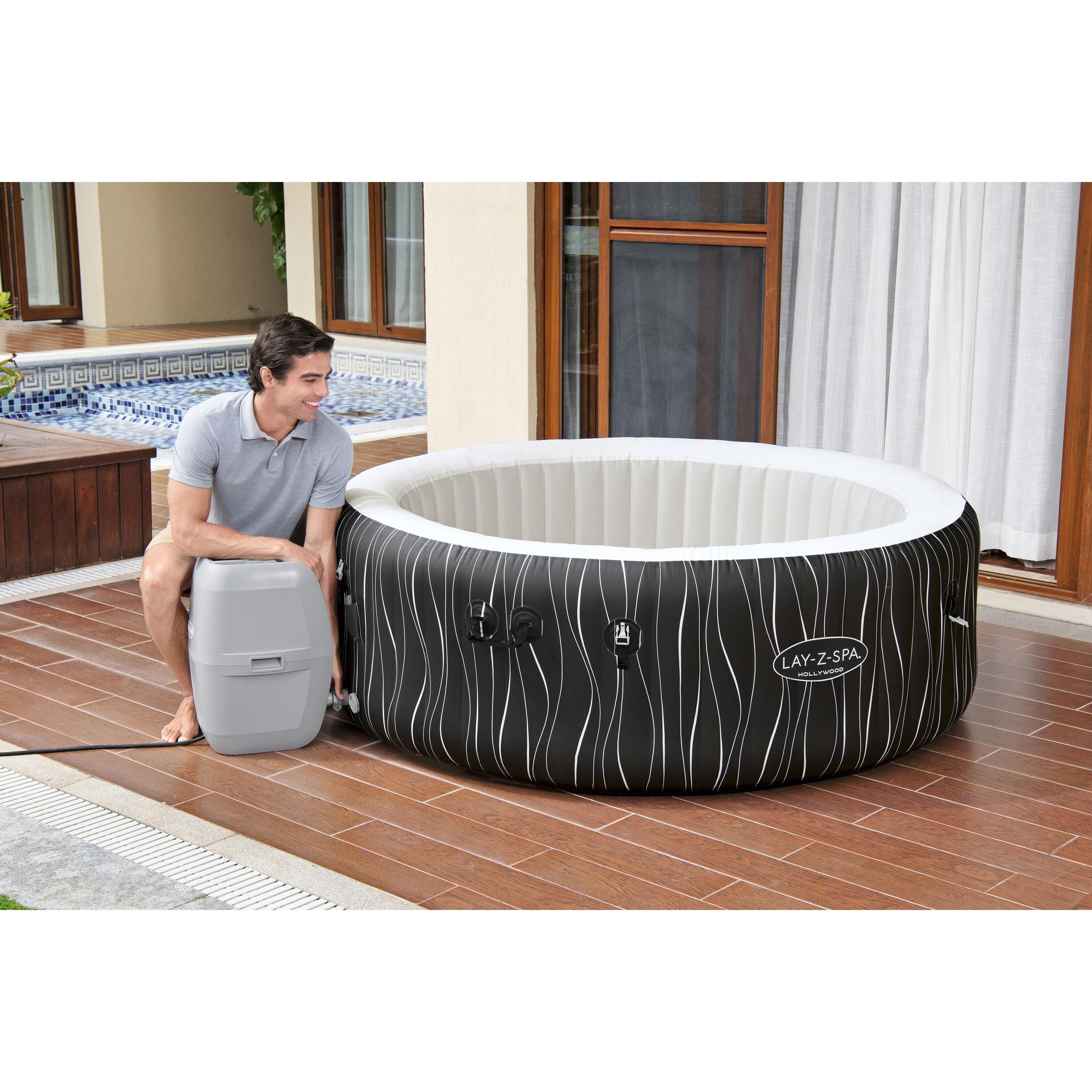 Bestway Lay-Z-Spa® Hollywood Luxe AirJet™ – Idromassaggio LED 4-6 persone