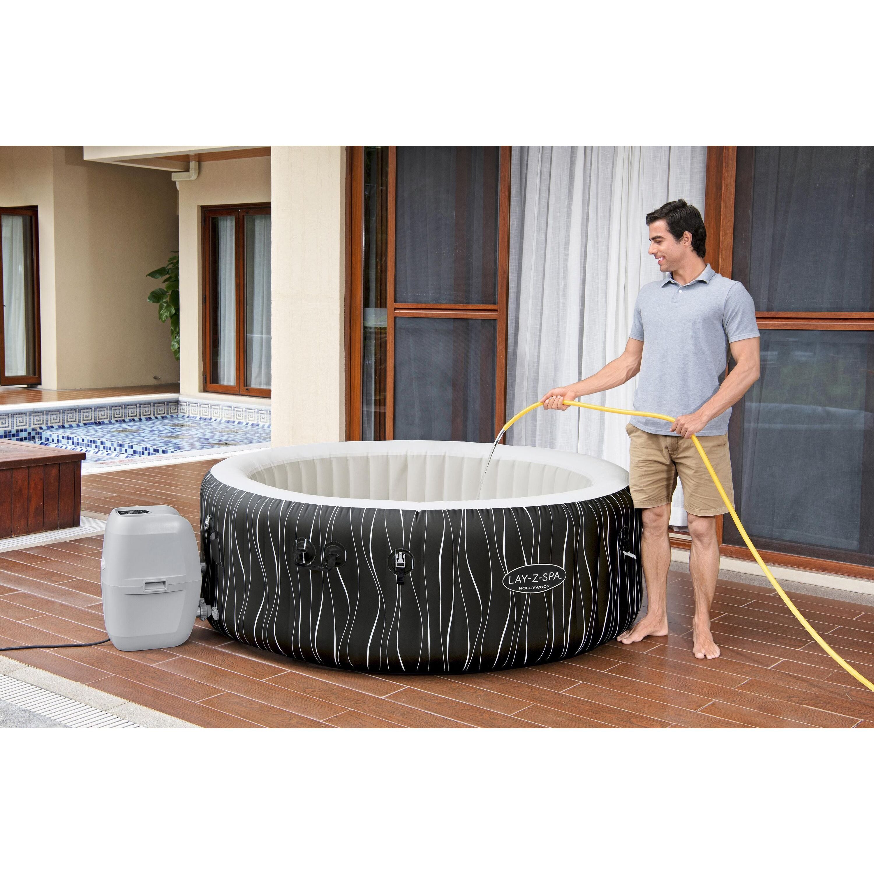 Bestway Lay-Z-Spa® Hollywood Luxe AirJet™ – Idromassaggio LED 4-6 persone