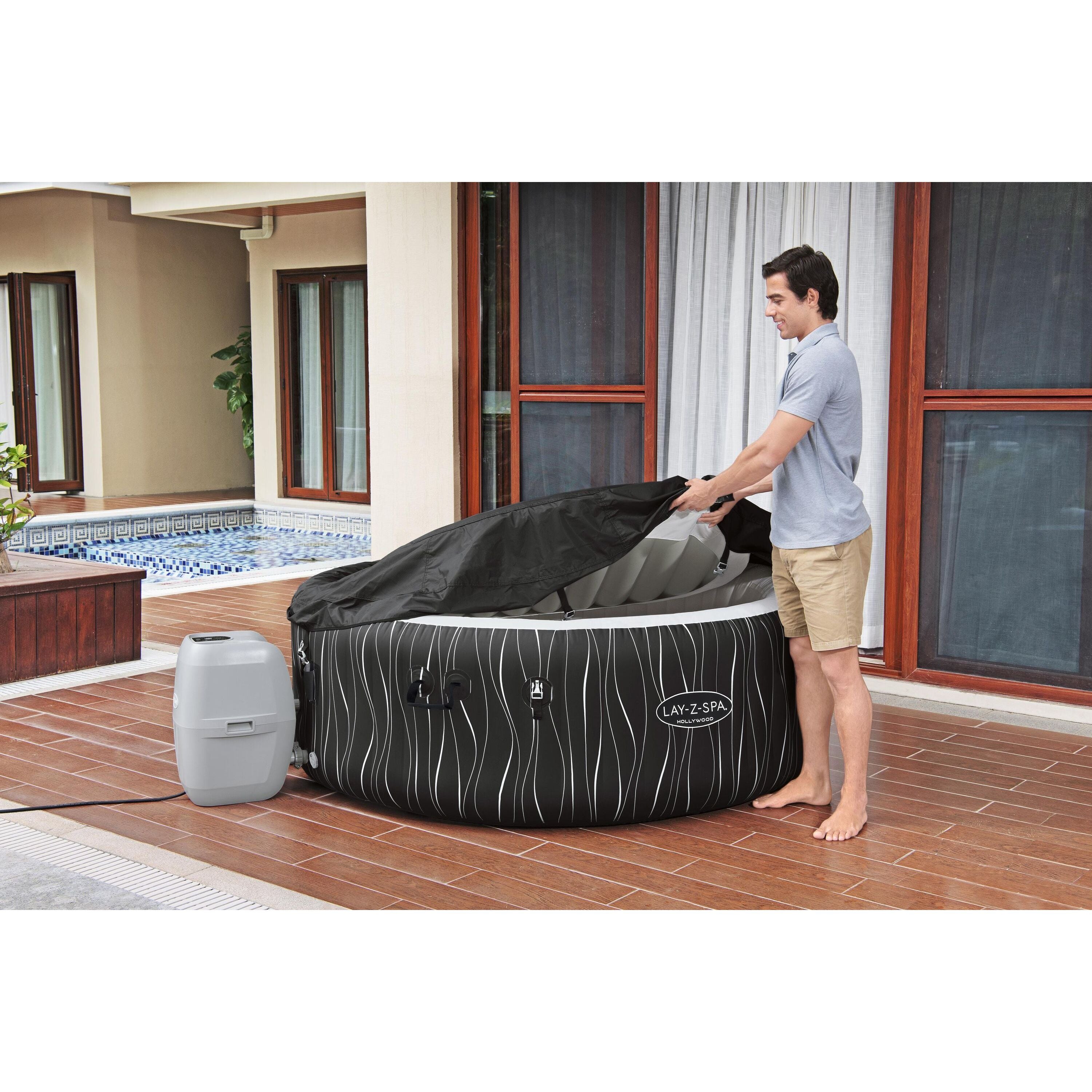 Bestway Lay-Z-Spa® Hollywood Luxe AirJet™ – Idromassaggio LED 4-6 persone