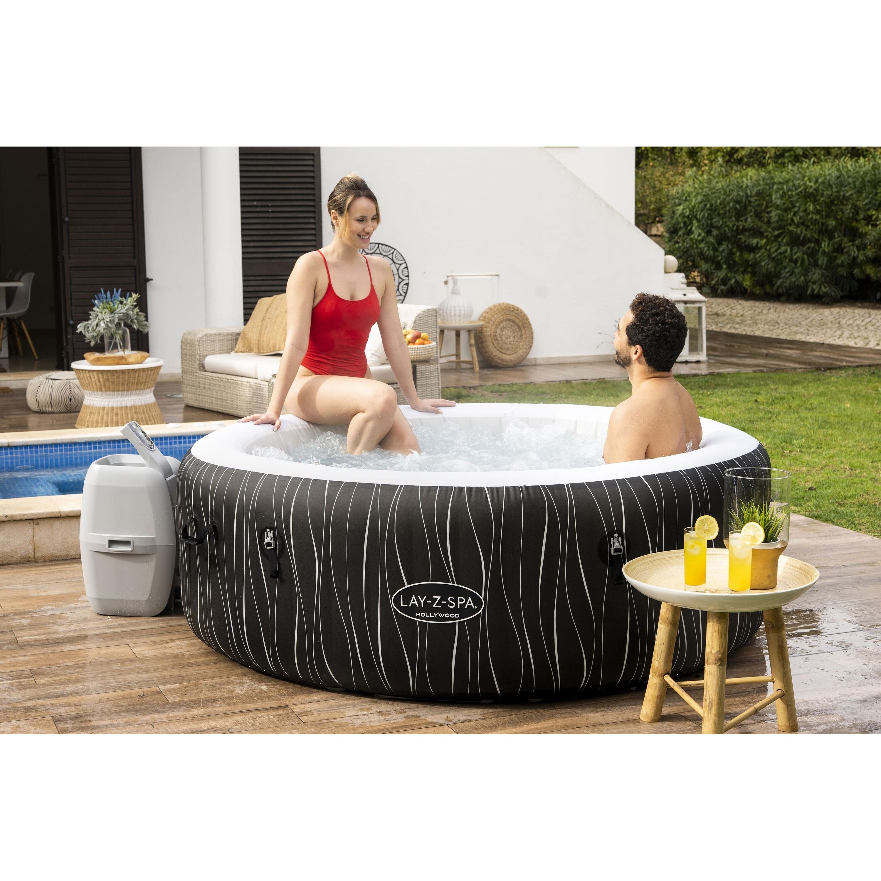 Bestway Lay-Z-Spa® Hollywood Luxe AirJet™ – Idromassaggio LED 4-6 persone