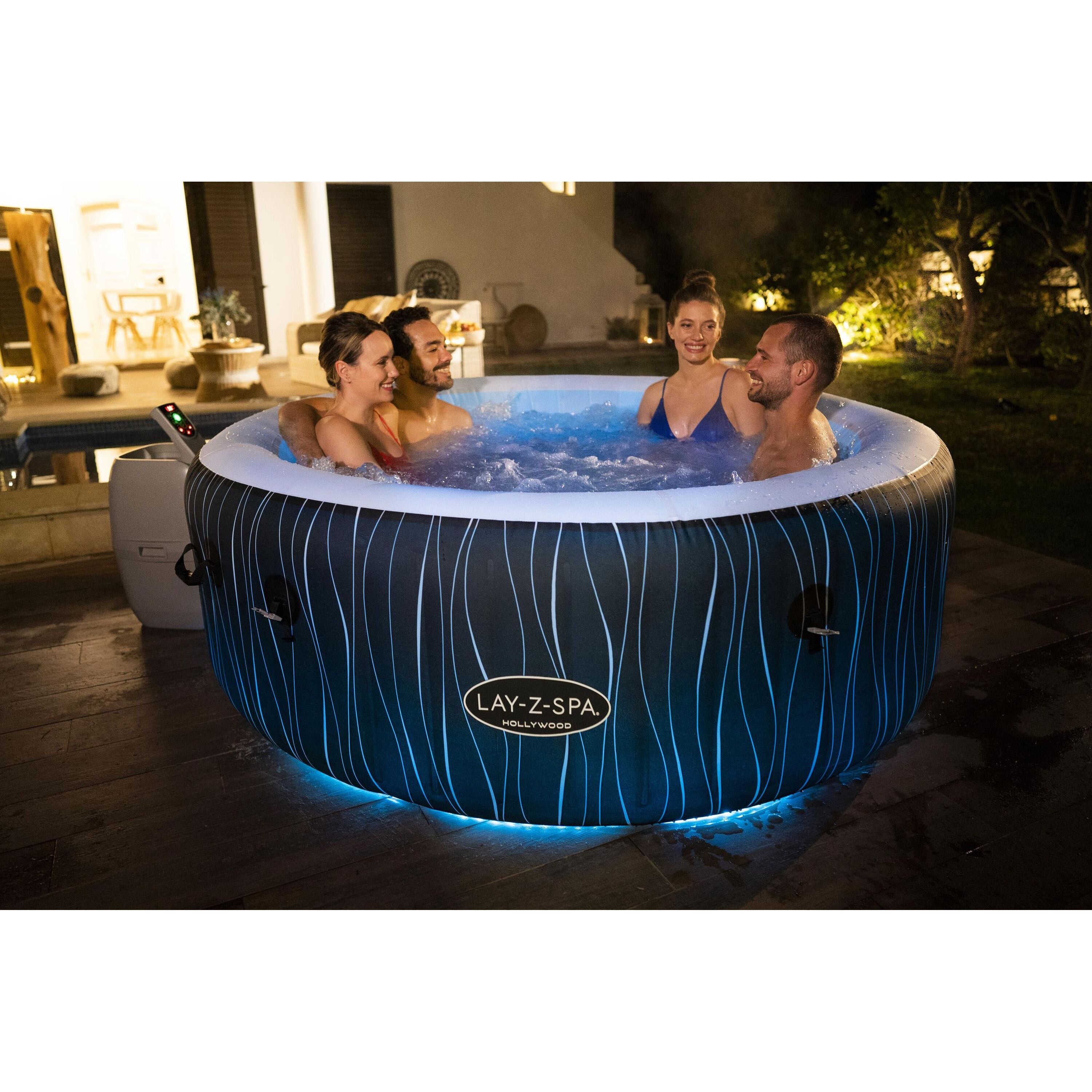 Bestway Lay-Z-Spa® Hollywood Luxe AirJet™ – Idromassaggio LED 4-6 persone