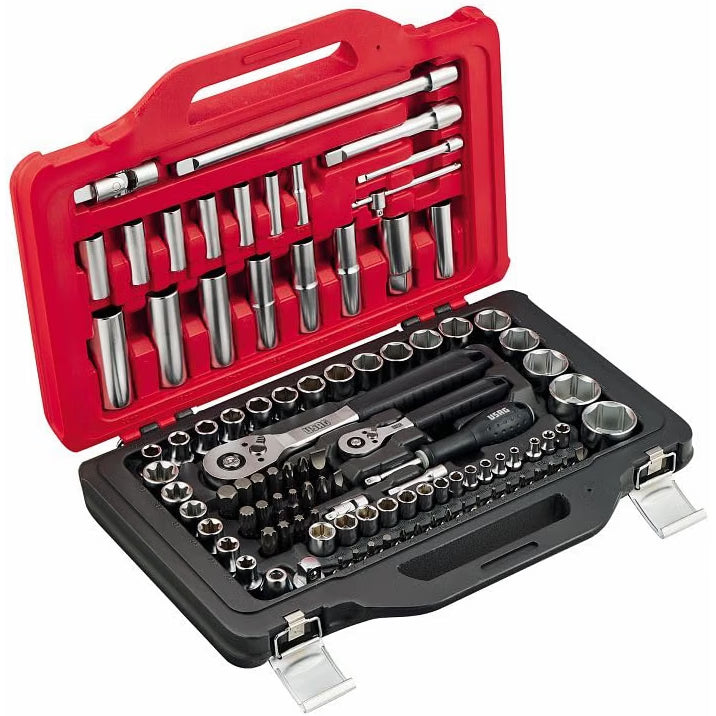 Usag Set Modulare con Bussole Esagonali e Inserti per Avvitatura 100 pezzi Mod. 601 1/4-1/2 J100