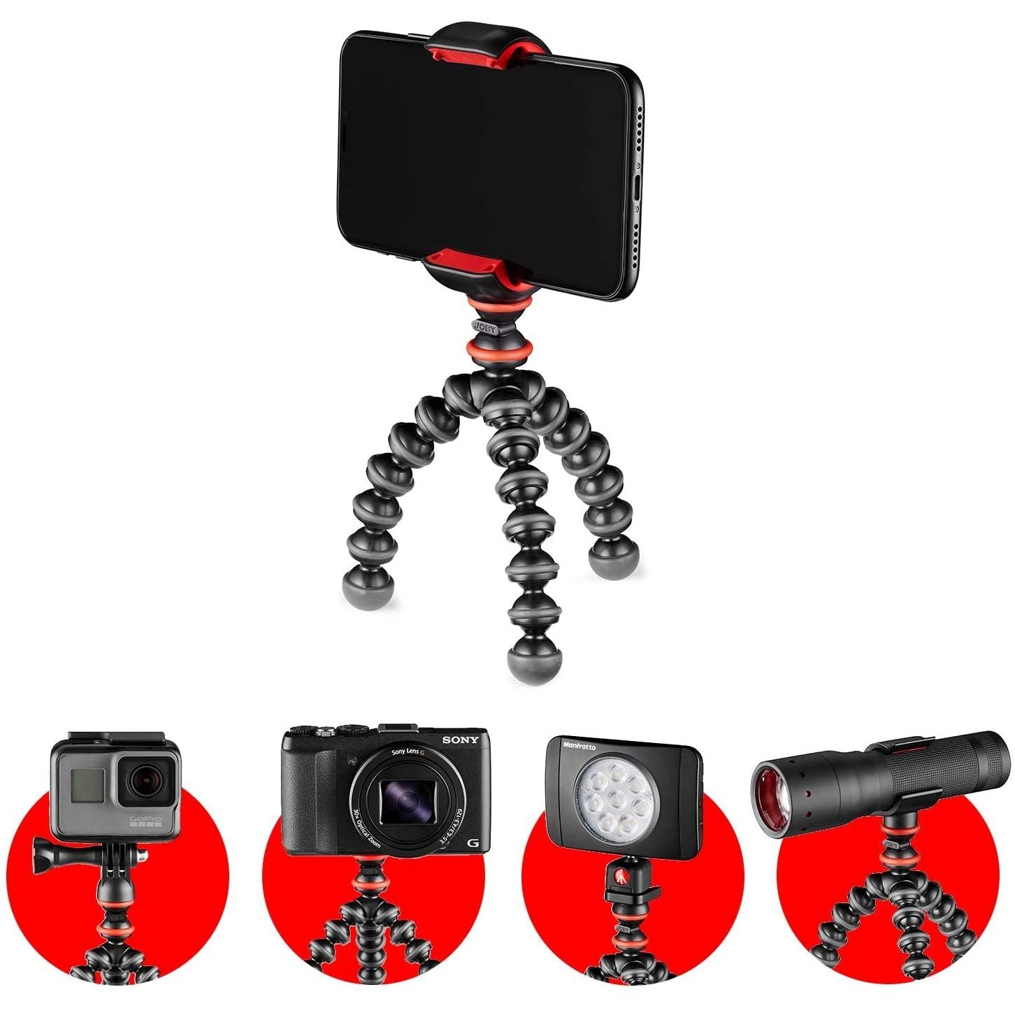 JOBY GORILLAPOD STARTER KIT BLACK GARANZIA UFFICIALE ITALIA 2 ANNI