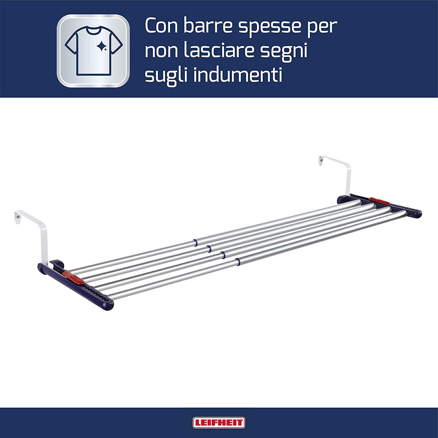 Stendibiancheria Leifheit, Stendino da Balcone Allungabile – STORE Stendibiancheria Leifheit, Stendino da Balcone Allungabile – STORE