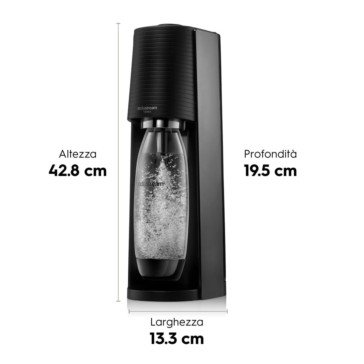Sodastream Gasatore d'acqua Terra – 60 l per cilindro 2