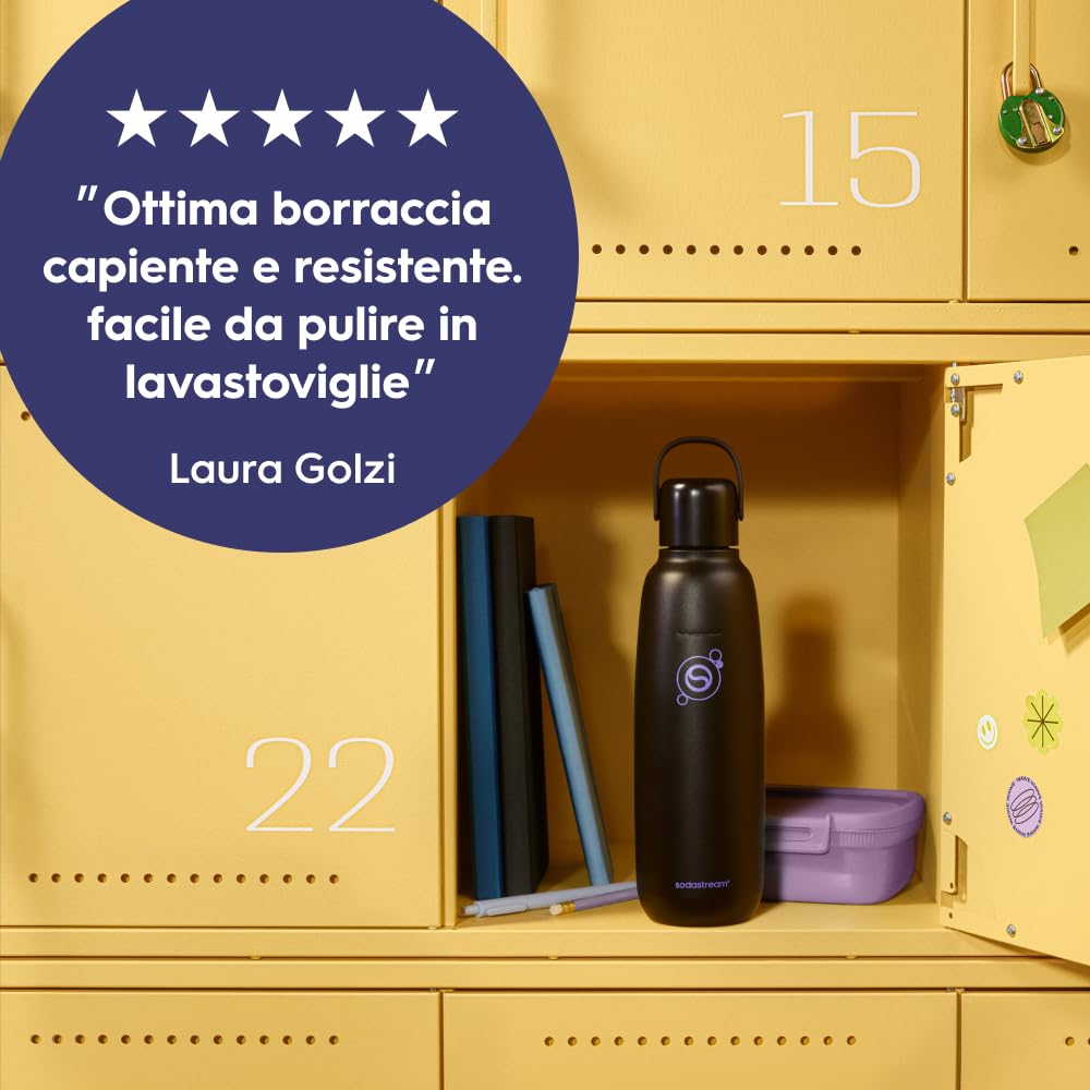 Sodastream Borraccia termica Fizz & Go 0,9 L – Acciaio inox 6