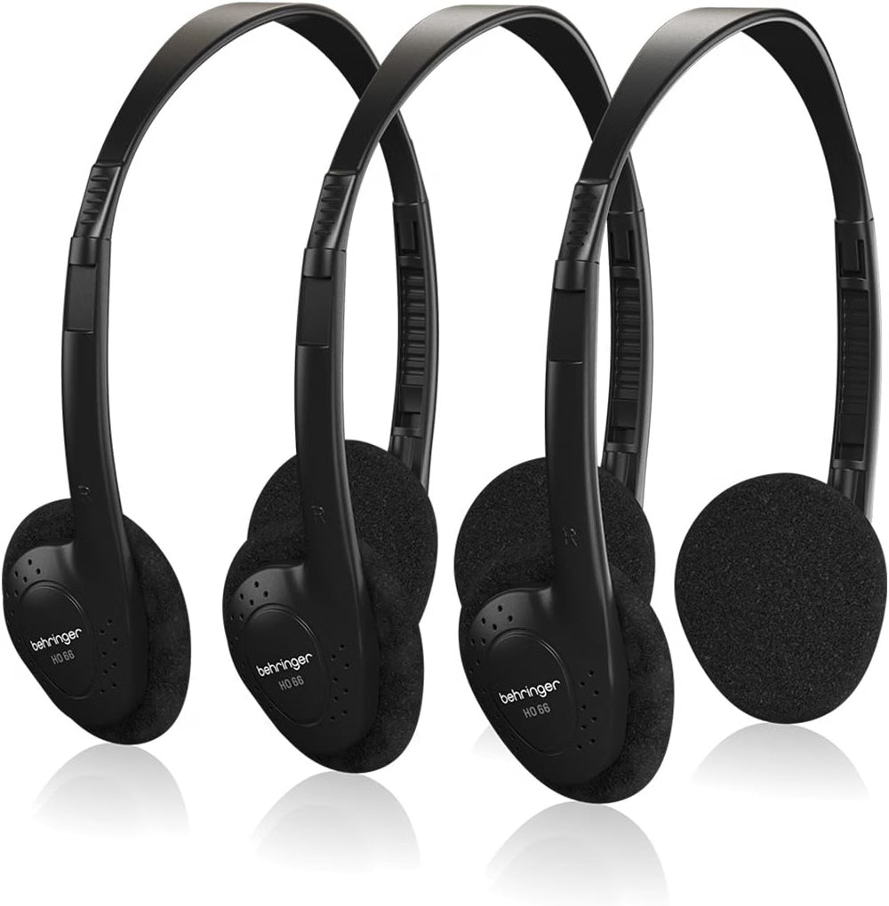 Behringer HO 66 – Set 3 Cuffie Stereo On-Ear Professionali