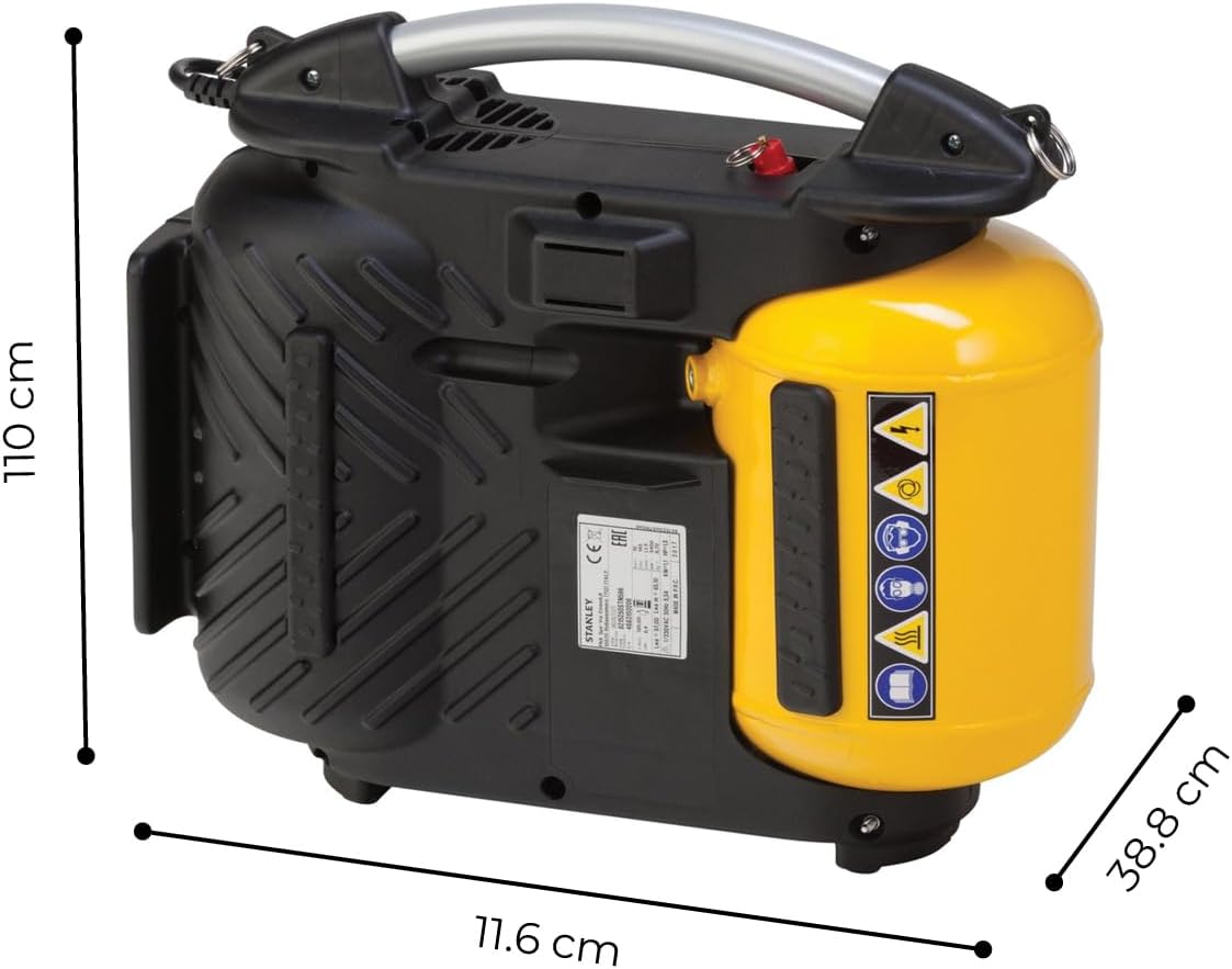 Stanley DN 200/10/5 – Compressore Portatile Oil-Less 10 bar 5 L