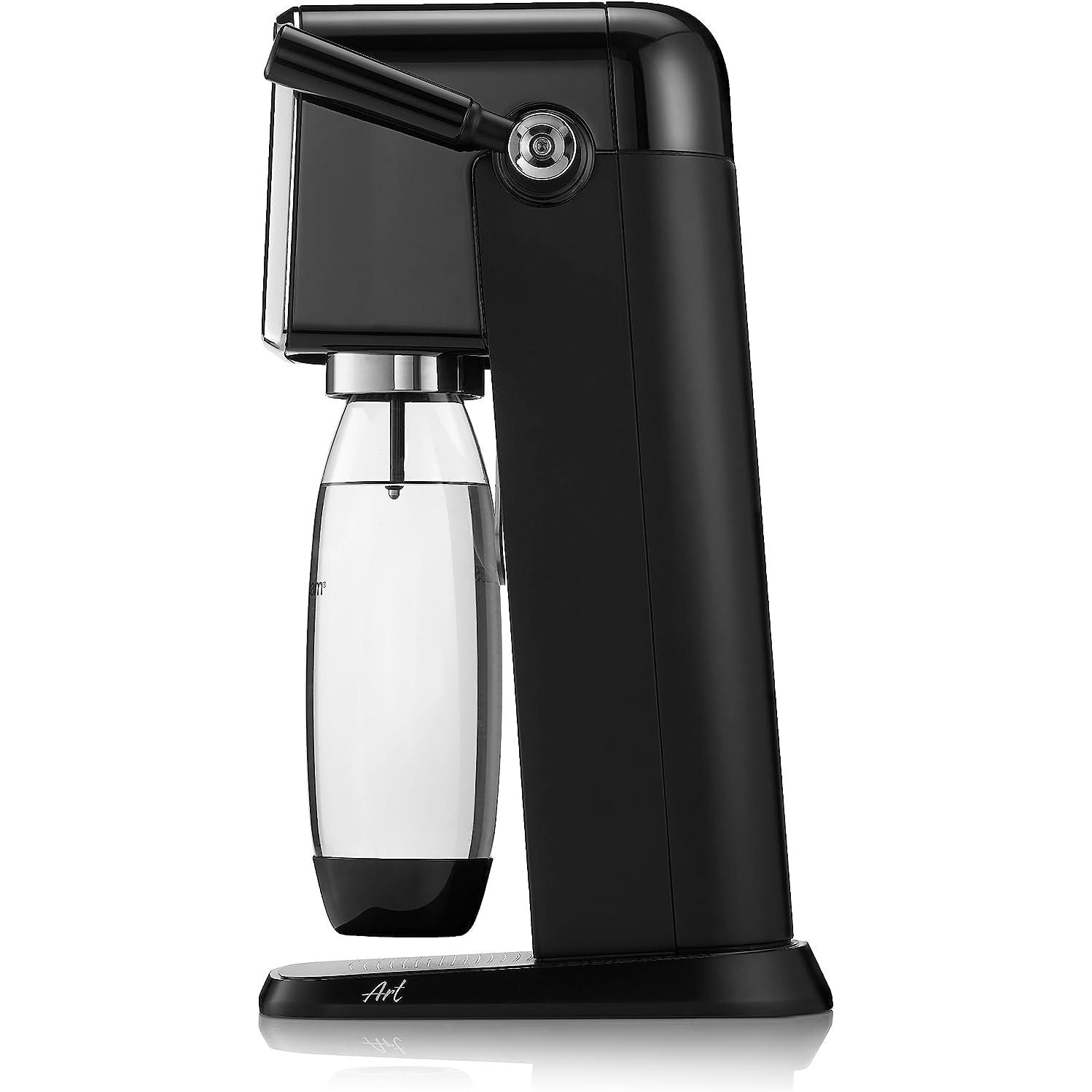 SodaStream Art Nero – Gasatore acqua Completo con bottiglie 1L + 0,5L e cilindro CO₂