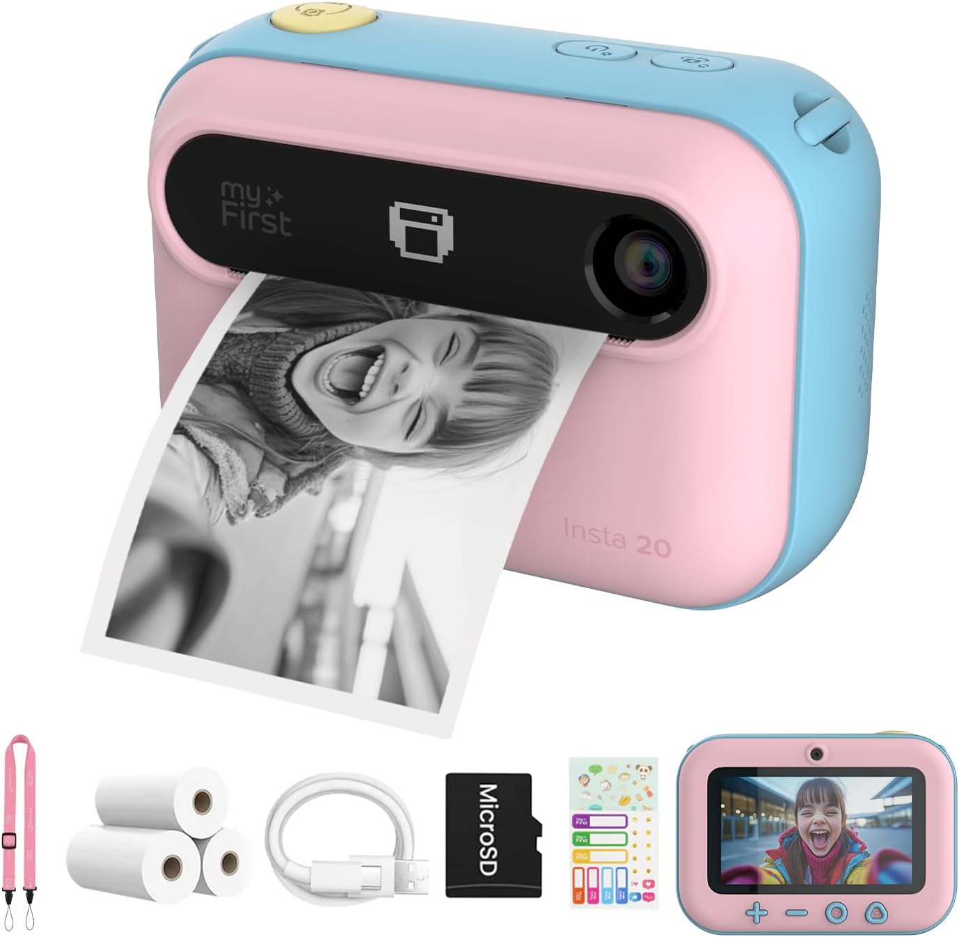 MYFIRST INSTA20 BUNDLE con 6 Rotoli di Carta e Borsa