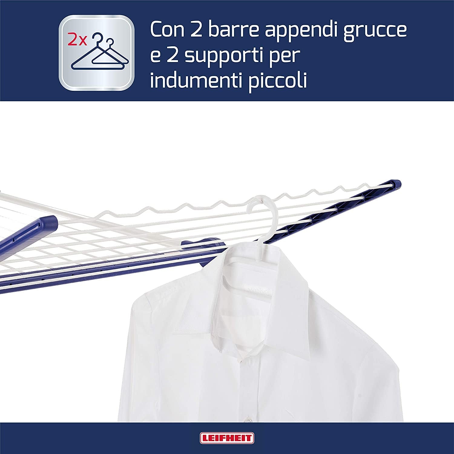 Leifheit Pegasus 200 Solid Deluxe Mobile Stendibiancheria