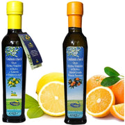 2 Bottiglie Olio Extra Vergine di Oliva e Arance e Limone di Sorrento IGP