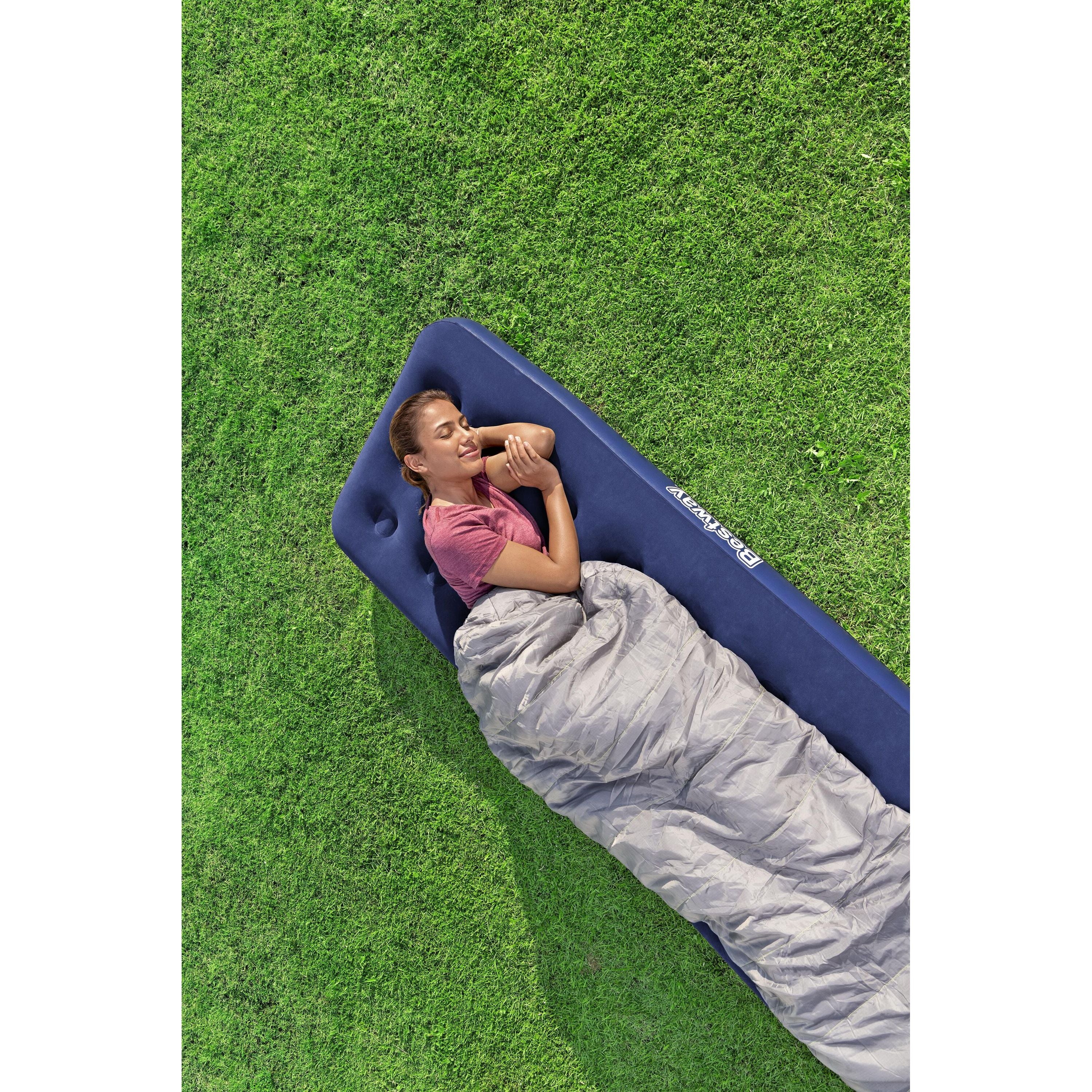 Bestway Materassino Gonfiabile, Singolo, 185 x 76 x 22 cm, Colore Blu