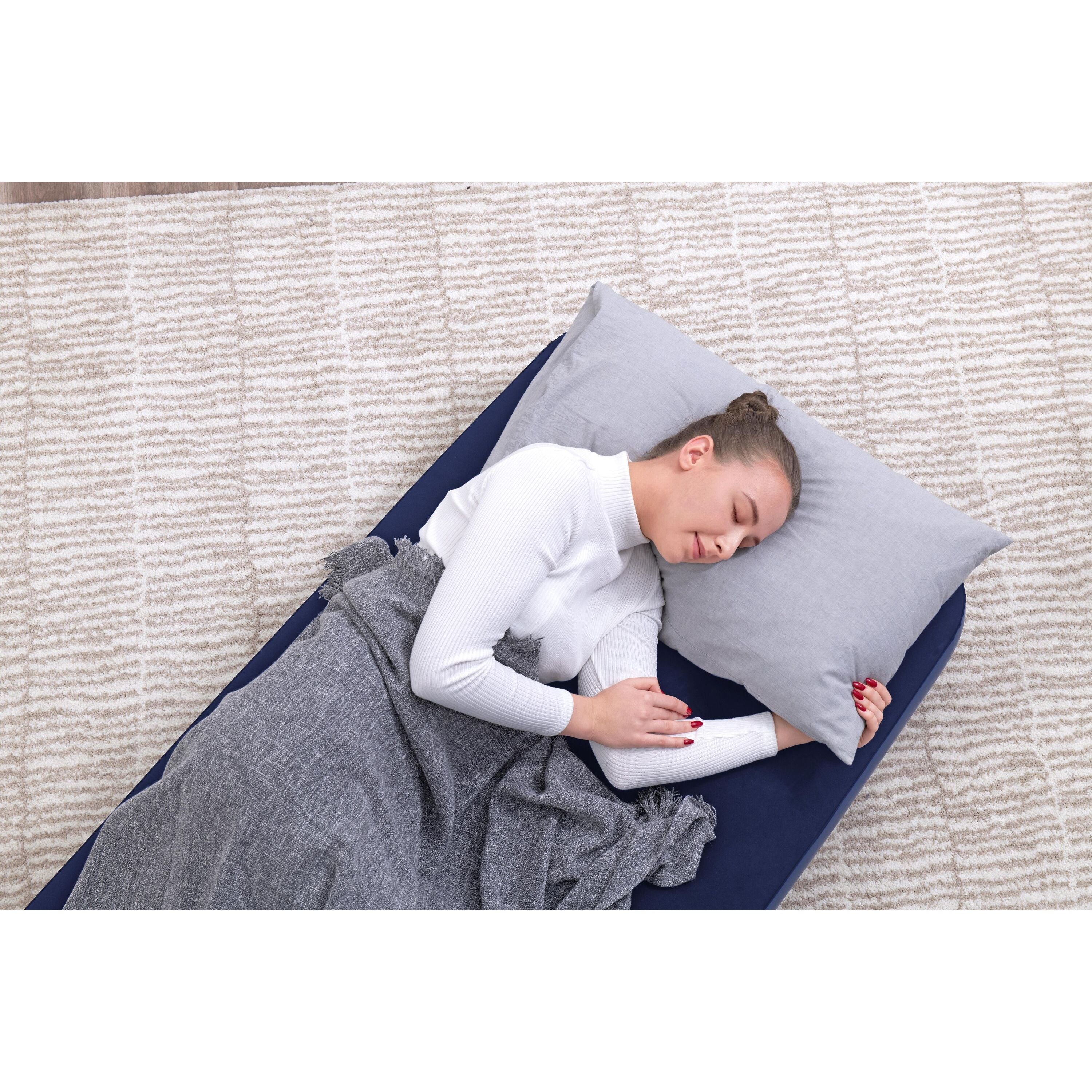 Bestway Materassino Gonfiabile, Singolo, 185 x 76 x 22 cm, Colore Blu