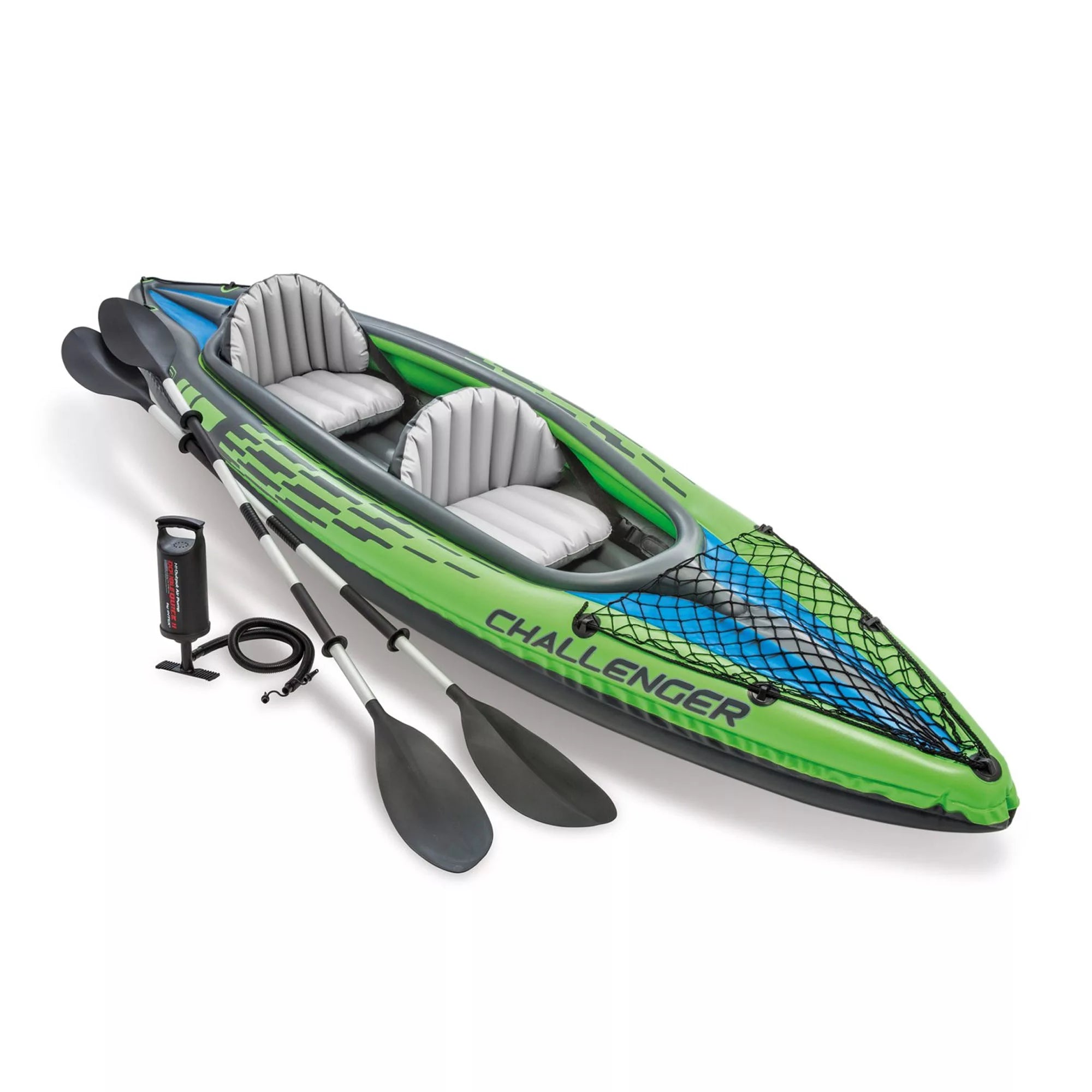 Intex Challenger K1/K2 – Kayak gonfiabile con remi, pompa e sacca