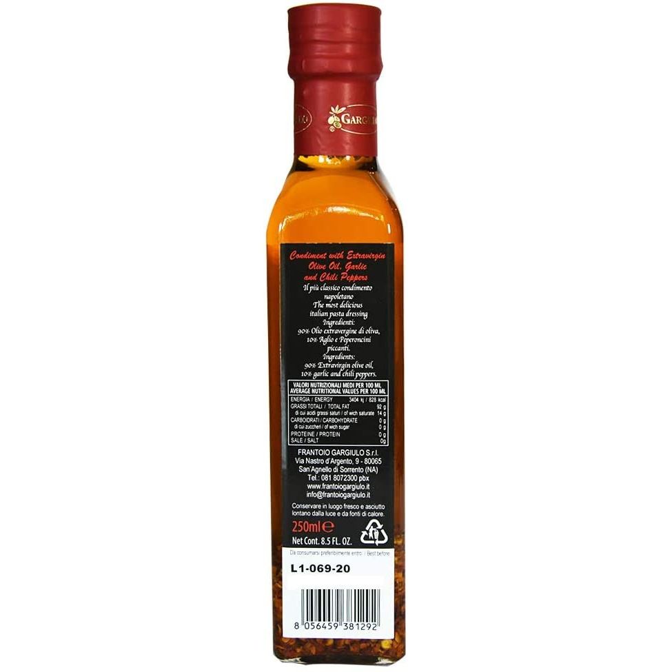 Olio Extravergine D’Oliva All'Aglio e Peperoncino 250 ml