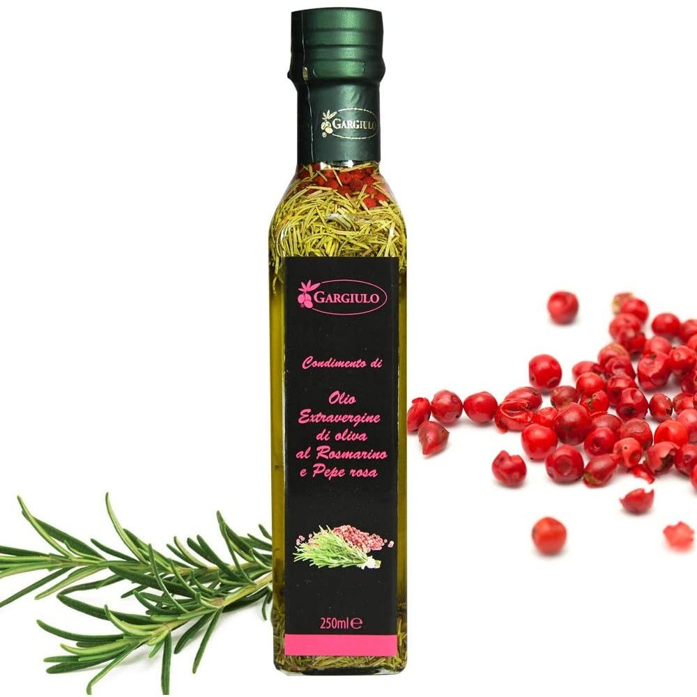 Olio Extravergine D’Oliva Al Rosmarino e Pepe Rosa 250 ml