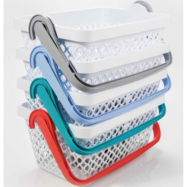 Ecoplast Cesta Multiuso Portabiancheria Stendibiancheria OOPLA Con Ganci