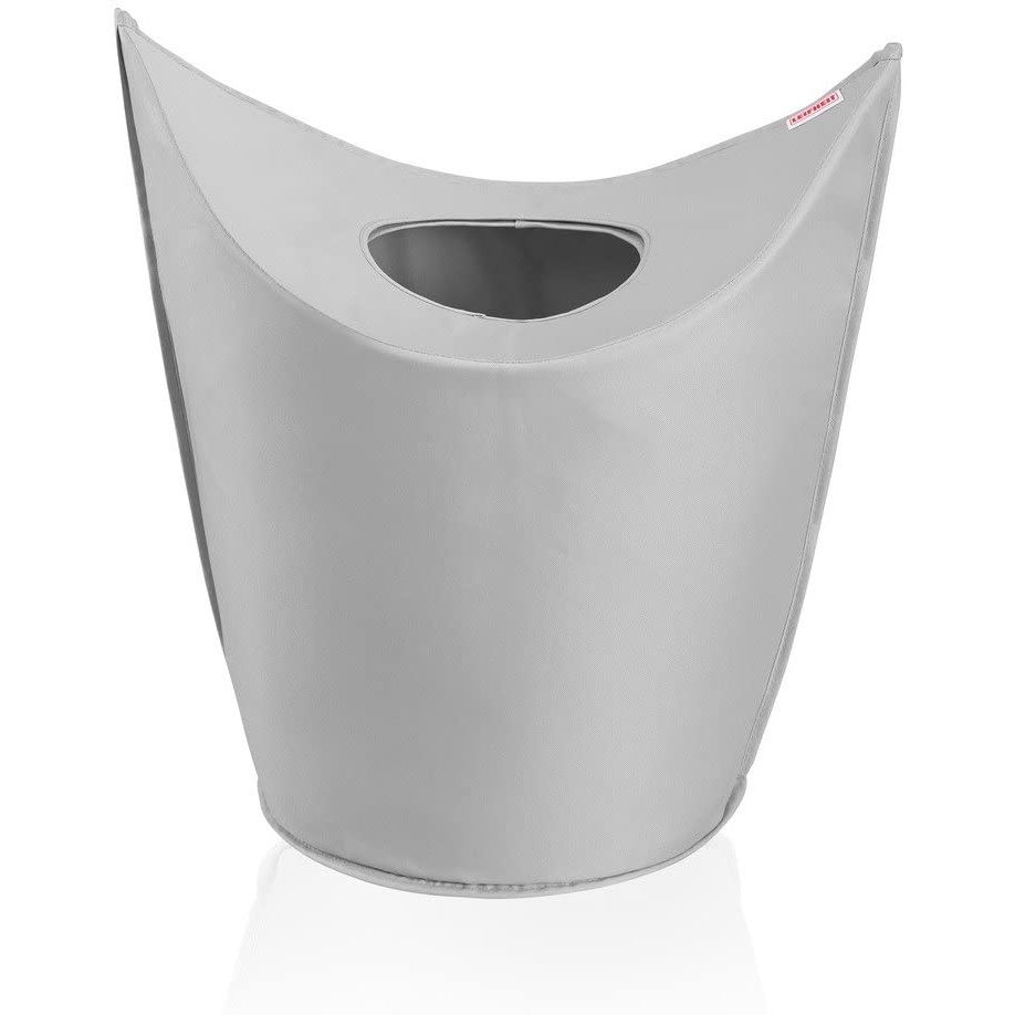 Leifheit Cesto della Biancheria, Tessuto a Maglia Stretta, Grigio