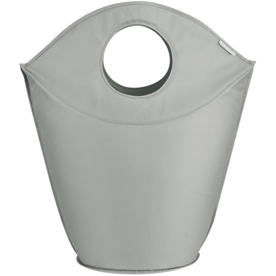 Leifheit Cesto della Biancheria, Tessuto a Maglia Stretta, Grigio
