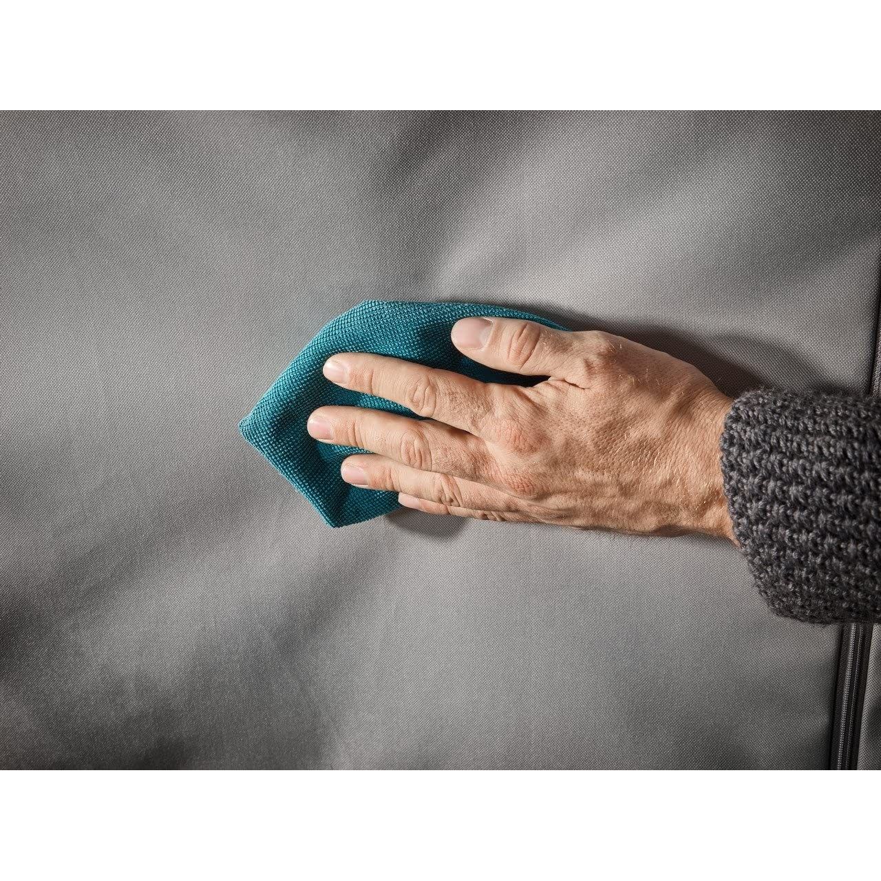 Leifheit Cesto della Biancheria, Tessuto a Maglia Stretta, Grigio