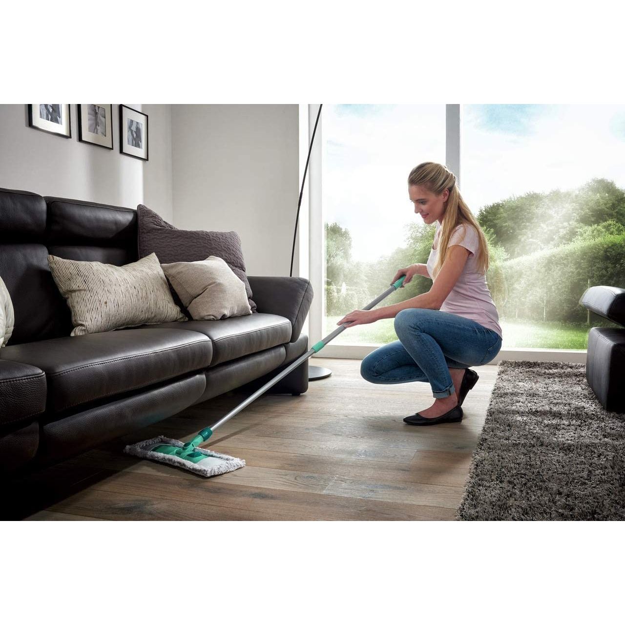 Leifheit Classic XL Lavapavimenti Microfibra Manico Telescopico