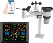 BRESSER Stazione Meteo Professionale 7-in-1 LoRa Wi-Fi Portata 1,5 km con Sensore Solare