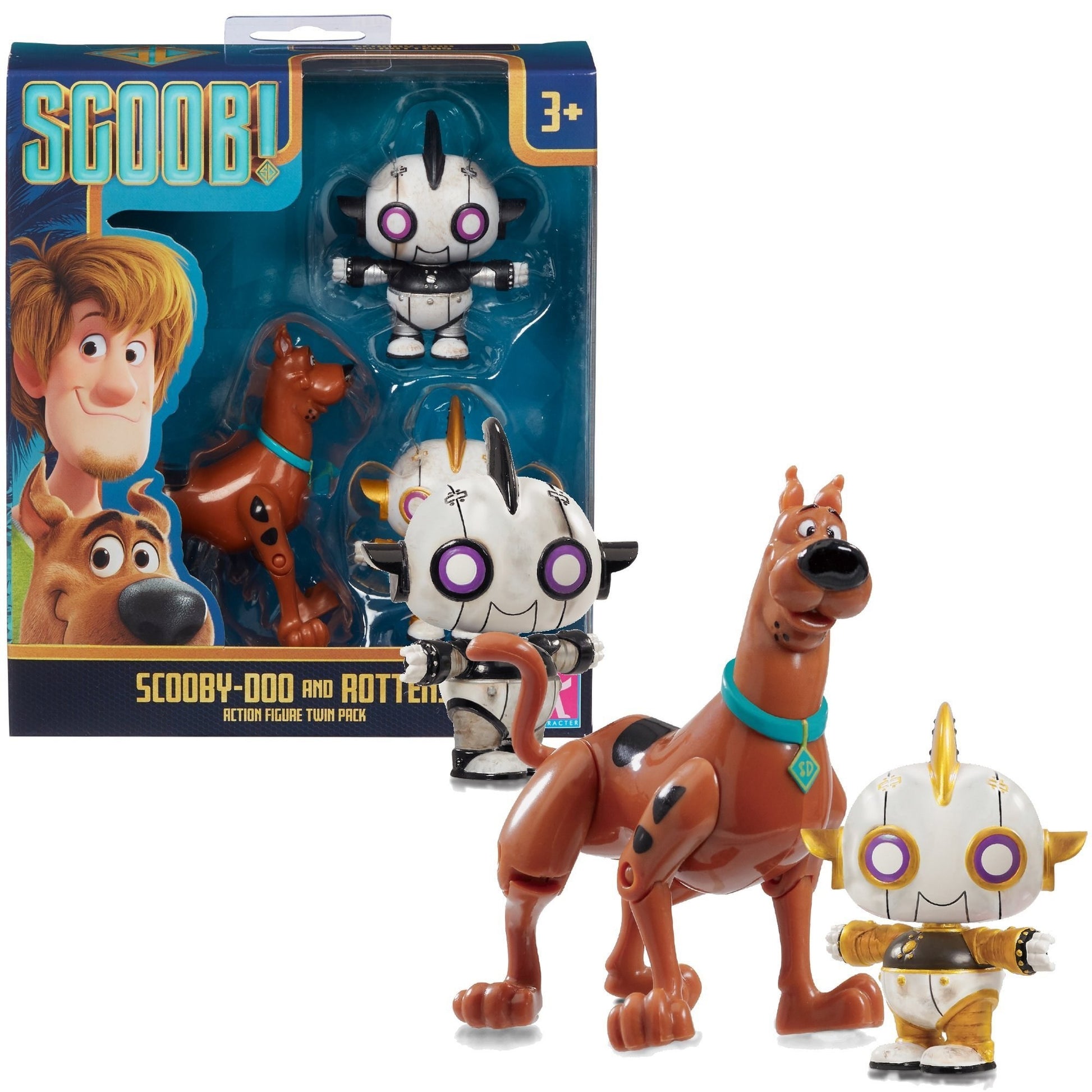 Scoob! Action Figure 2 Personaggi Scooby Doo, Assortito