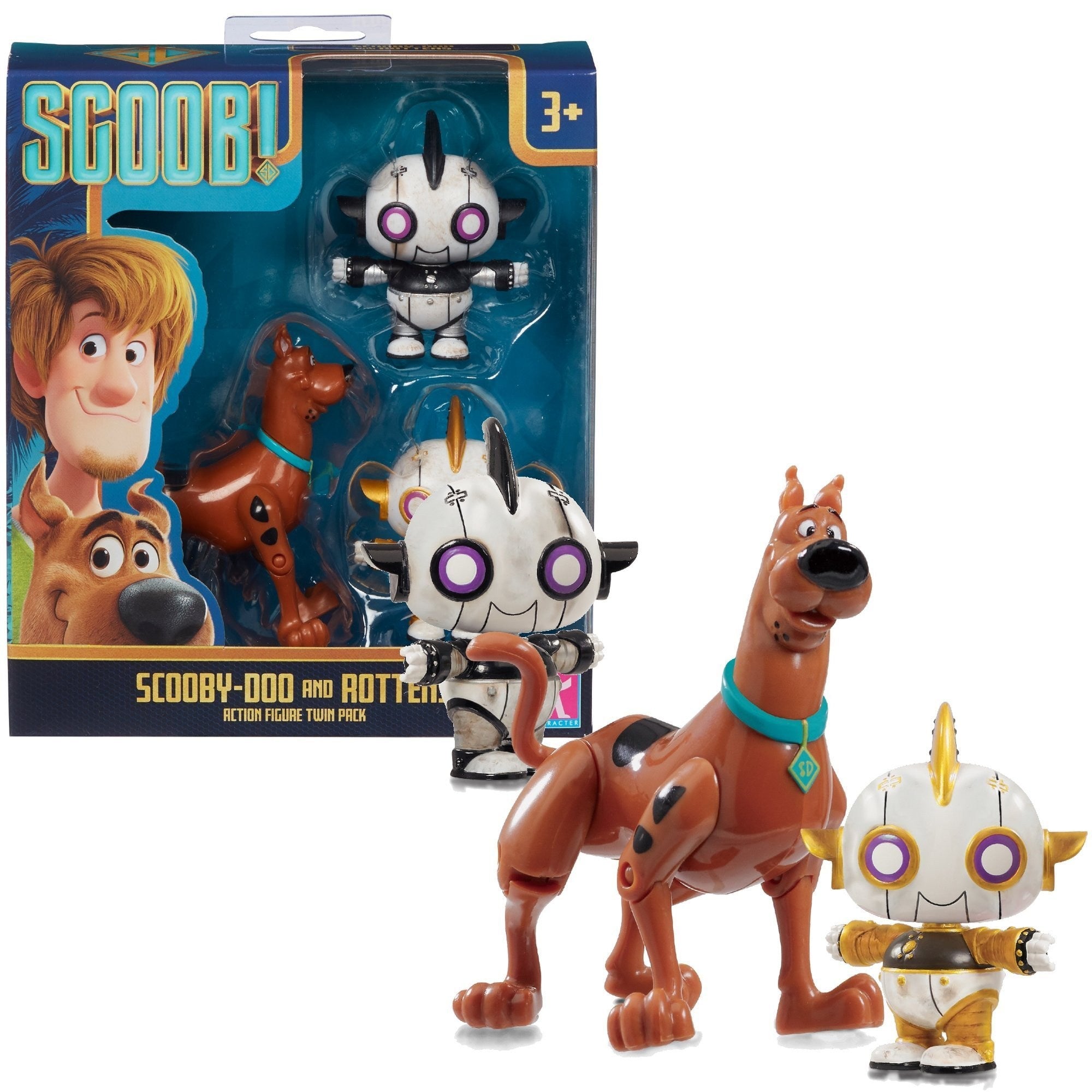 Scoob! Action Figure 2 Personaggi Scooby Doo, Assortito