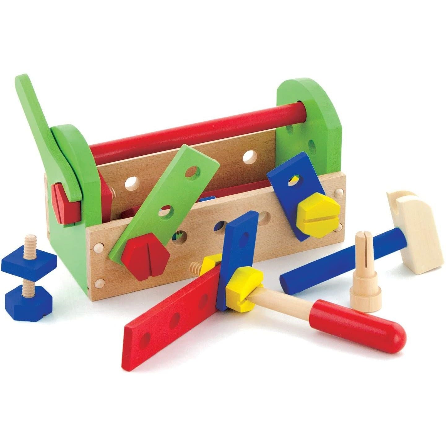 Viga Toys Cassetta Attrezzi Lavoro in Legno